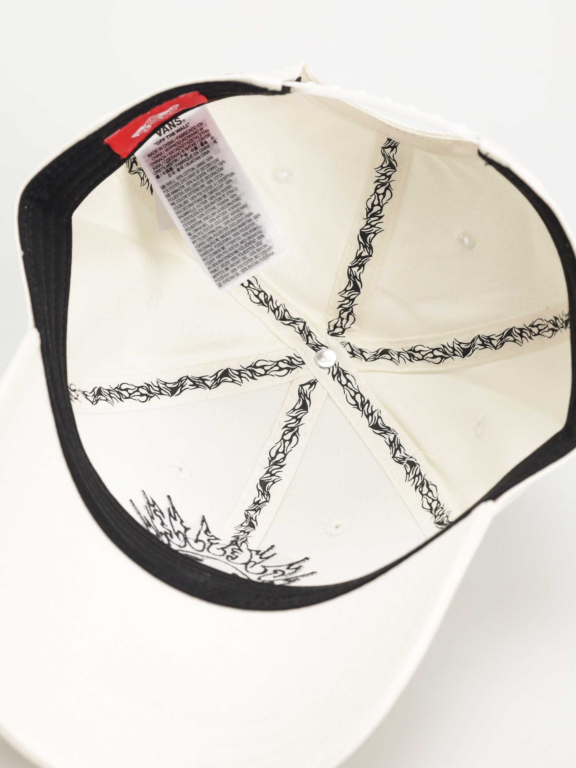 Șapcă Vans Skate Smile Spike Curve Bill (marshmallow)