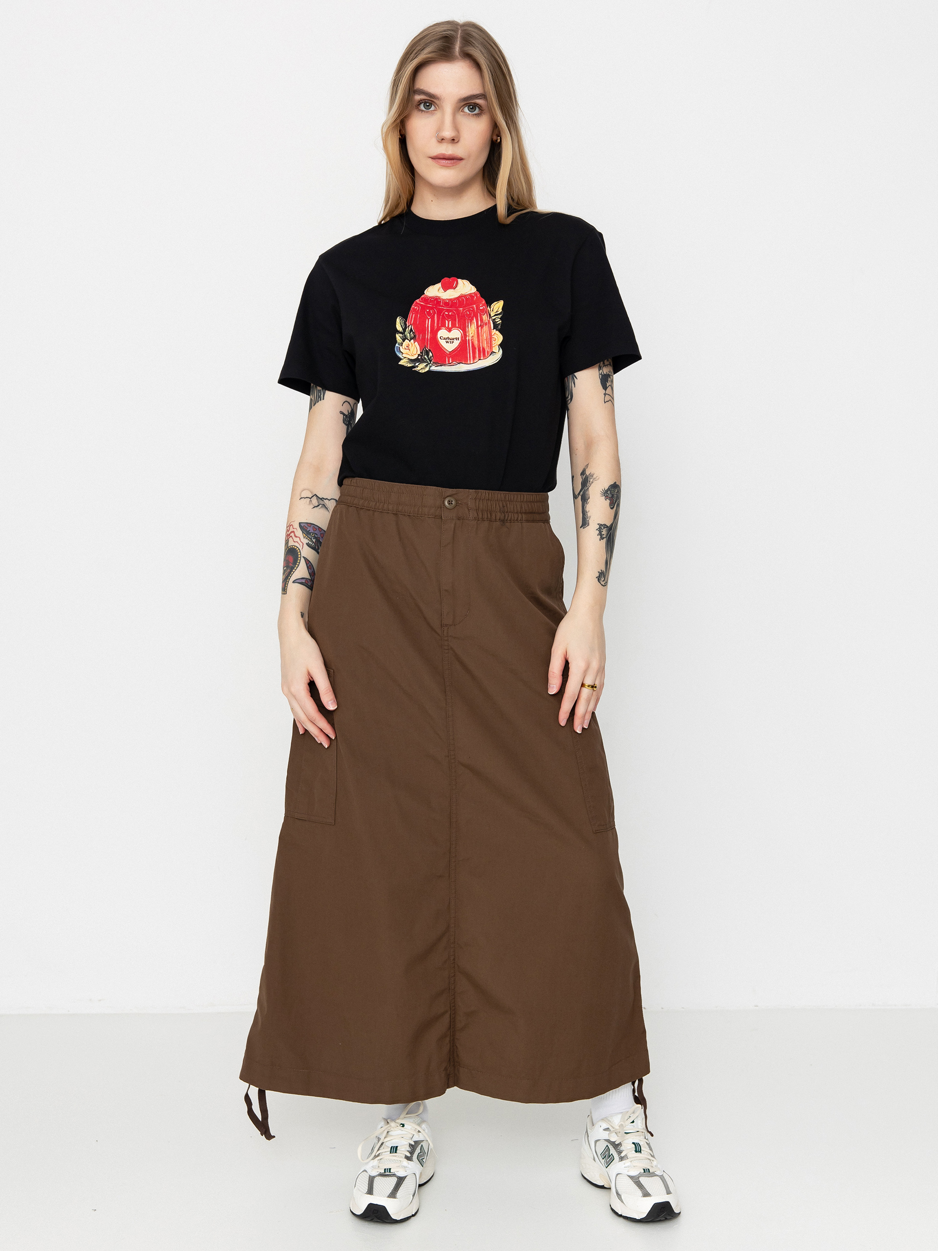 Fustu0103 Carhartt WIP Cargo Long Wmn (chocolate)