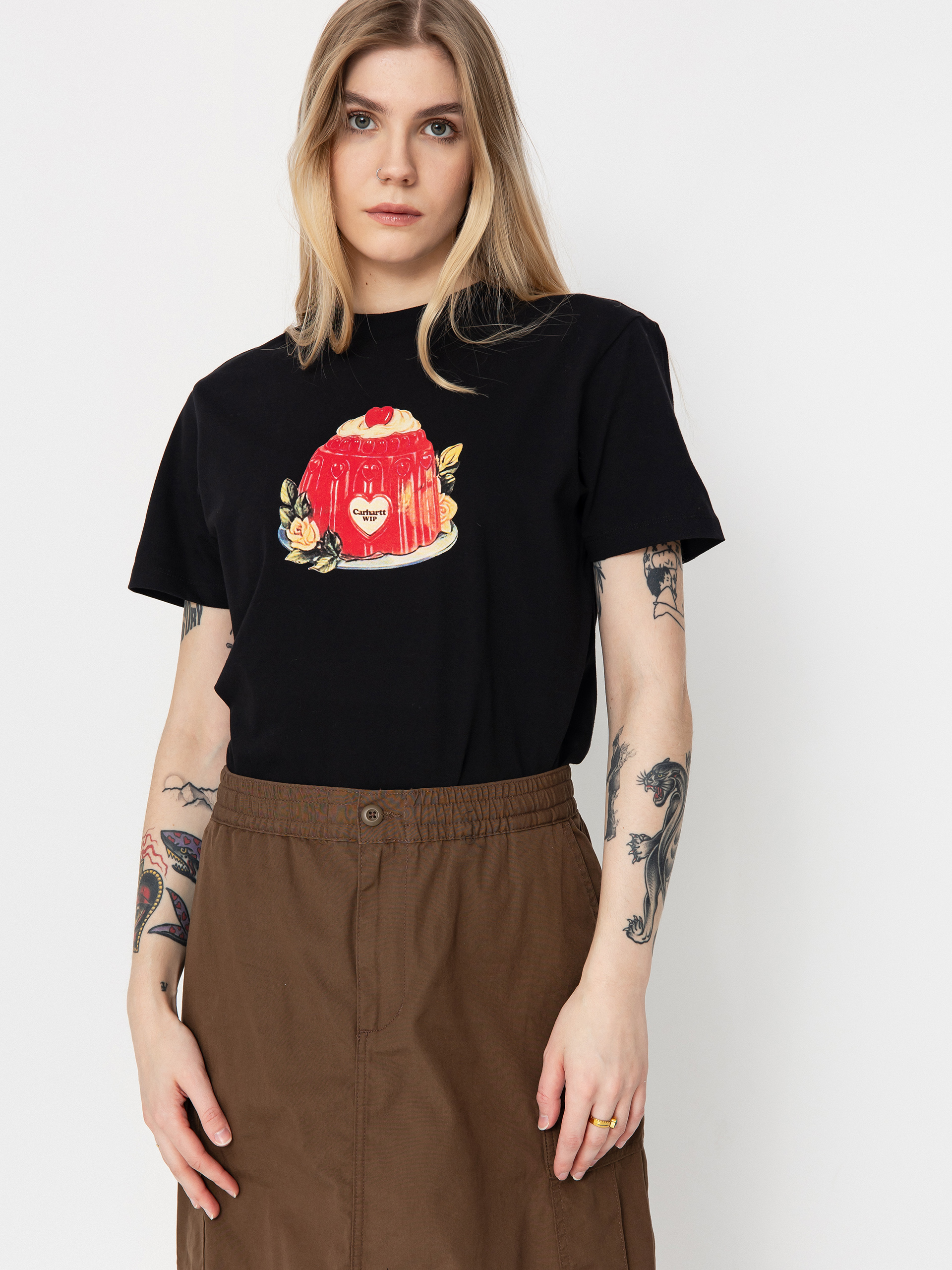 Fustă Carhartt WIP Cargo Long Wmn (chocolate)