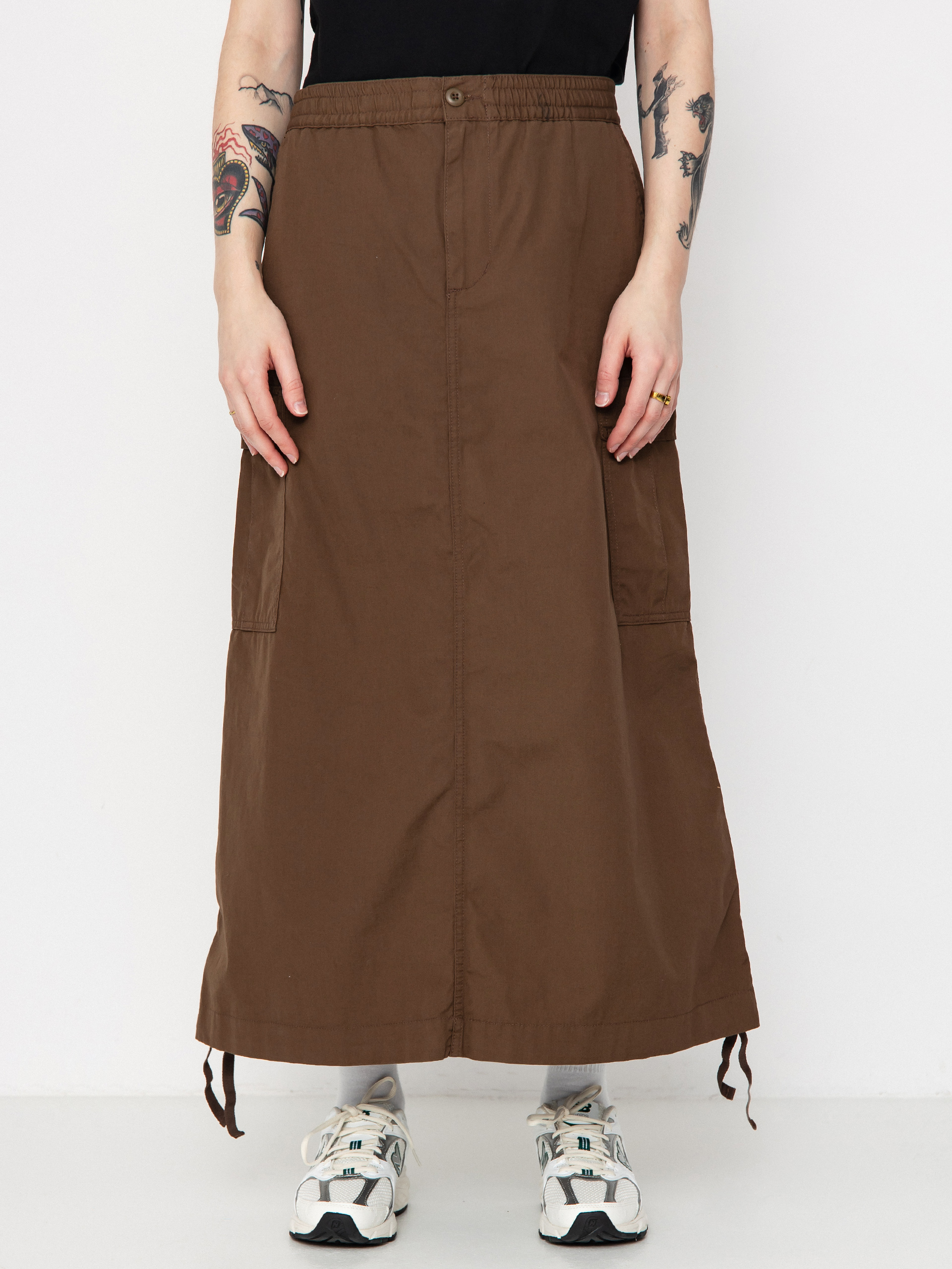 Fustă Carhartt WIP Cargo Long Wmn (chocolate)