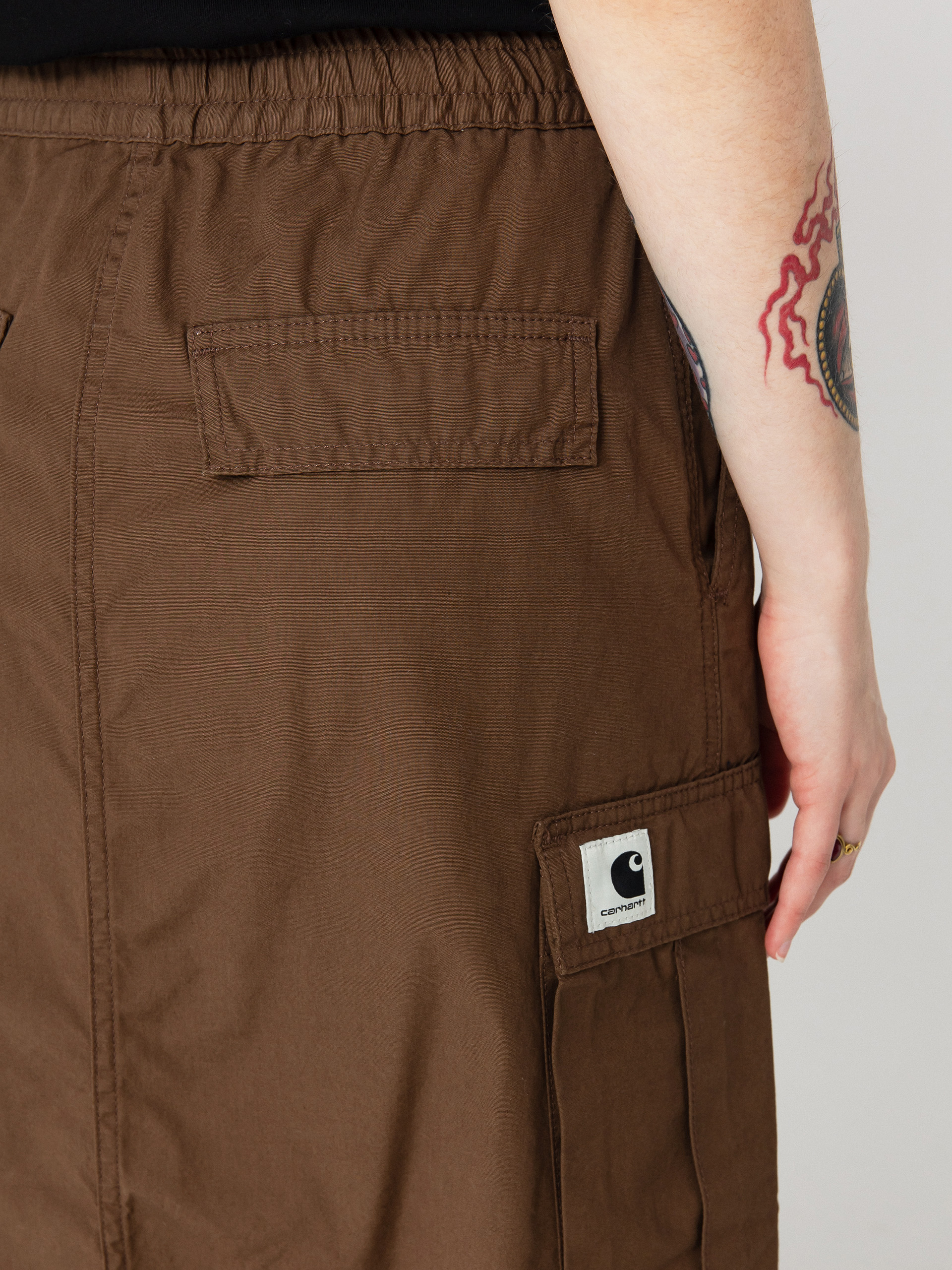 Fustă Carhartt WIP Cargo Long Wmn (chocolate)