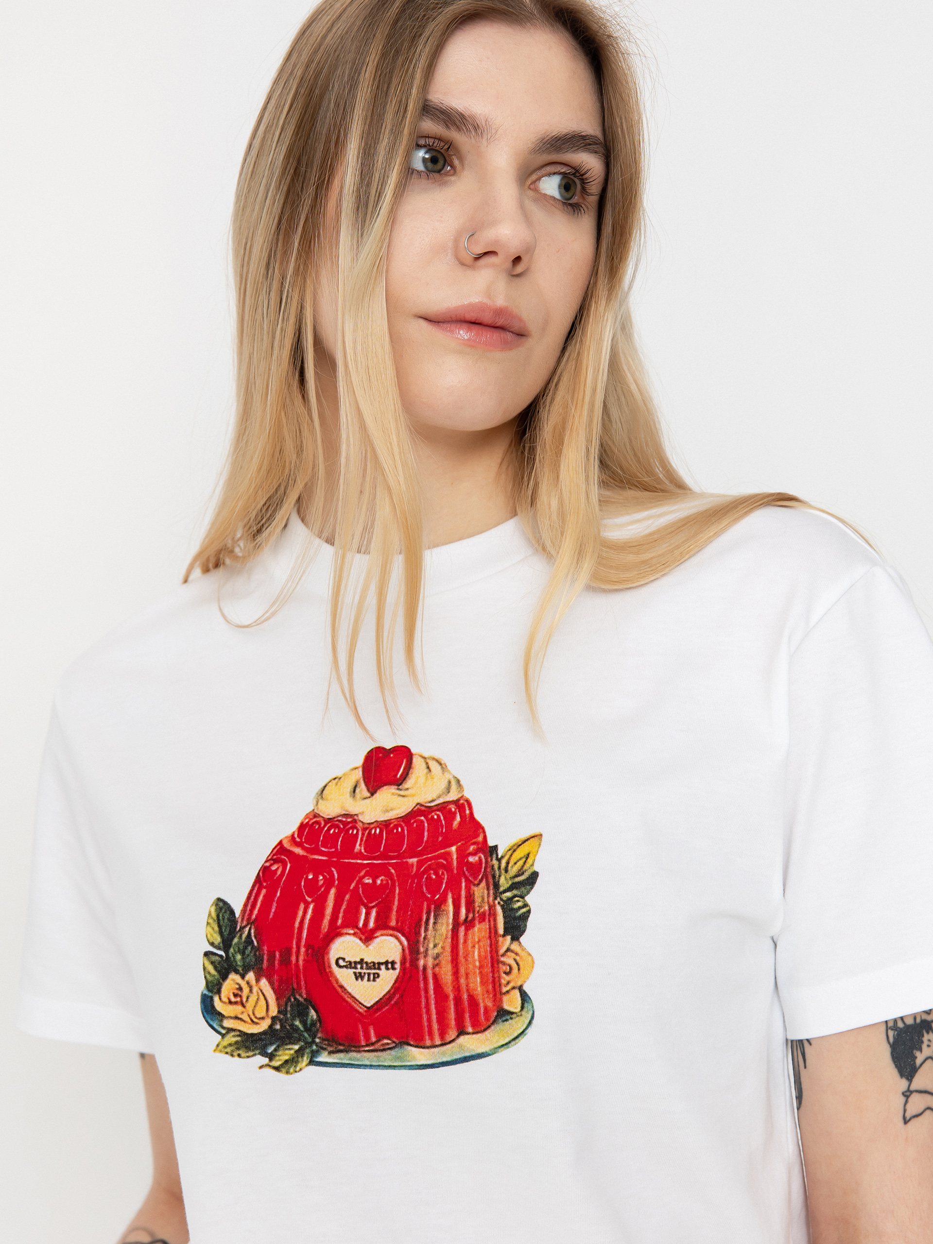 Tricou Carhartt WIP Pudding Wmn (white)