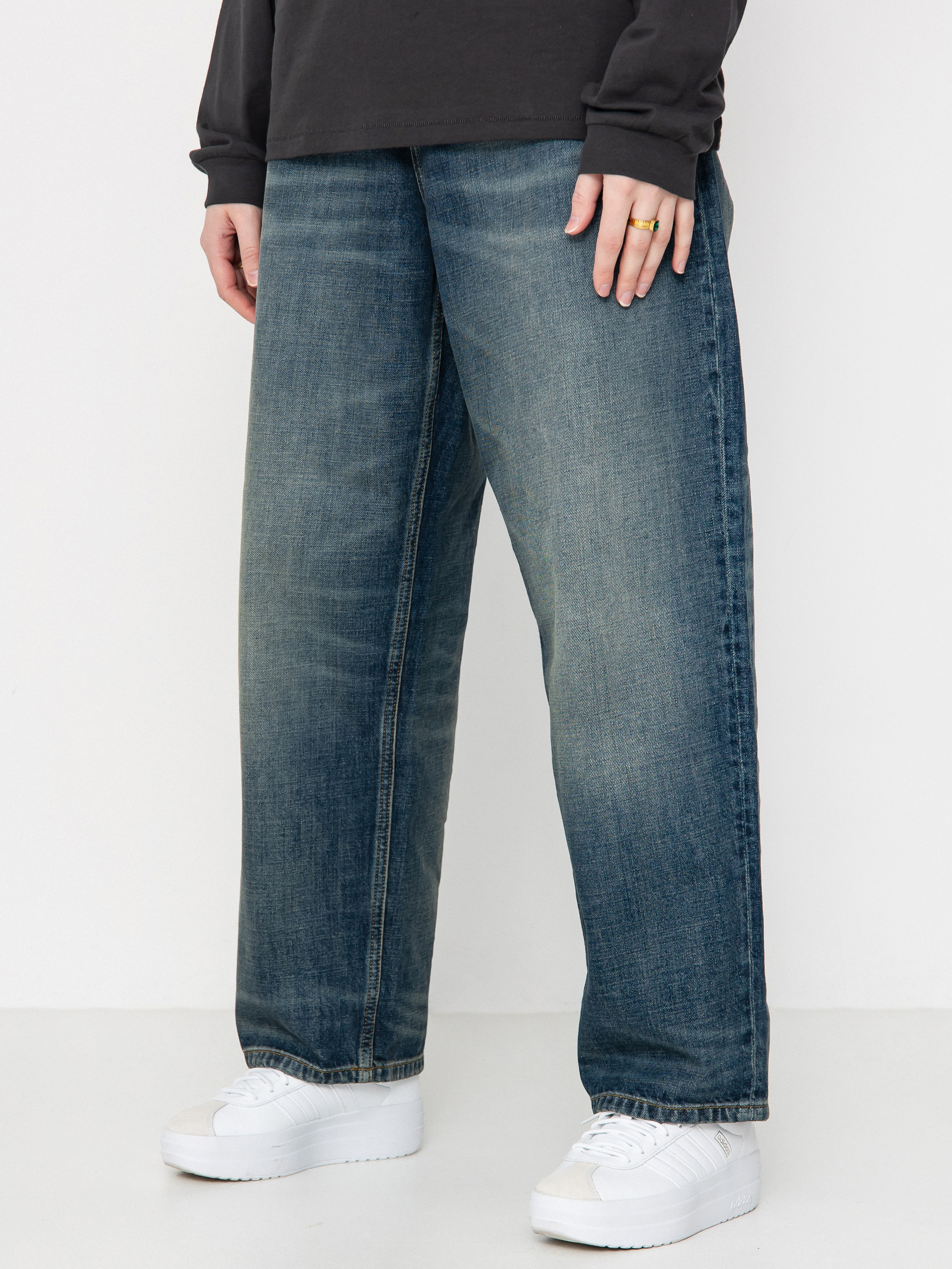 Pantaloni Carhartt WIP Brandon Wmn (blue)