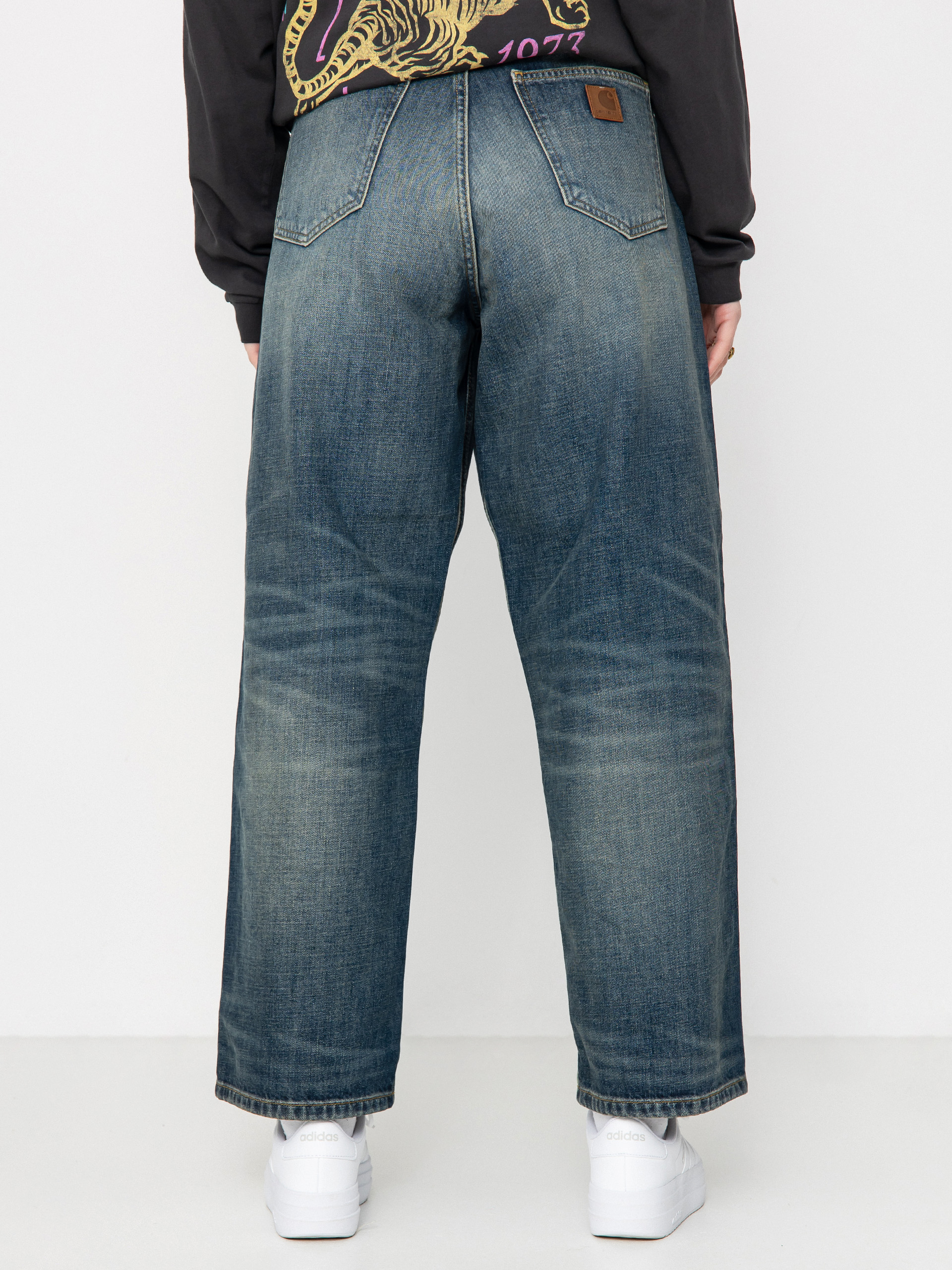 Pantaloni Carhartt WIP Brandon Wmn (blue)