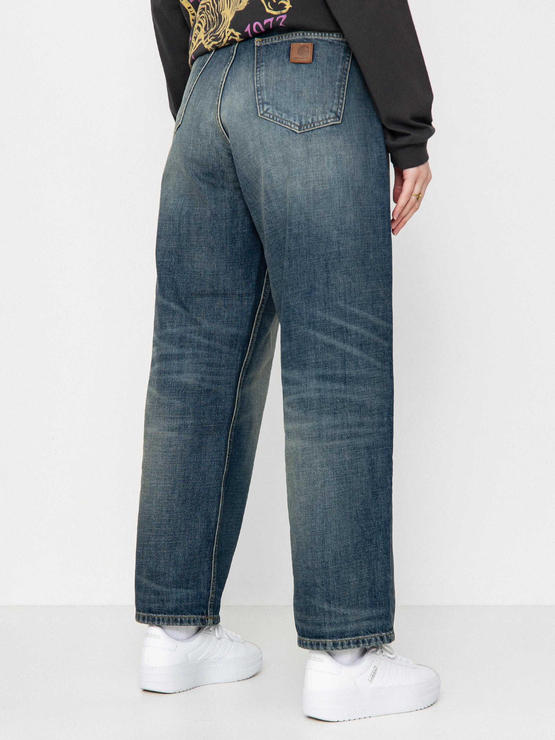 Pantaloni Carhartt WIP Brandon Wmn (blue)
