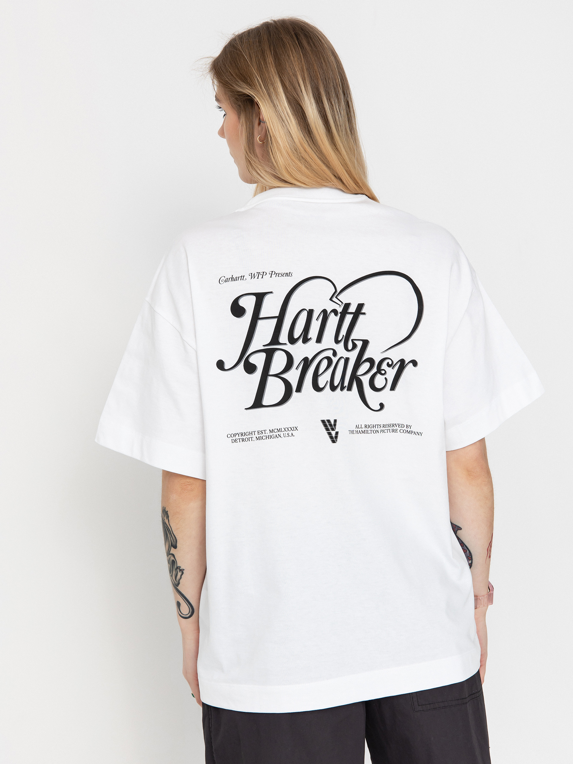 Tricou Carhartt WIP Harttbreaker Wmn (white)