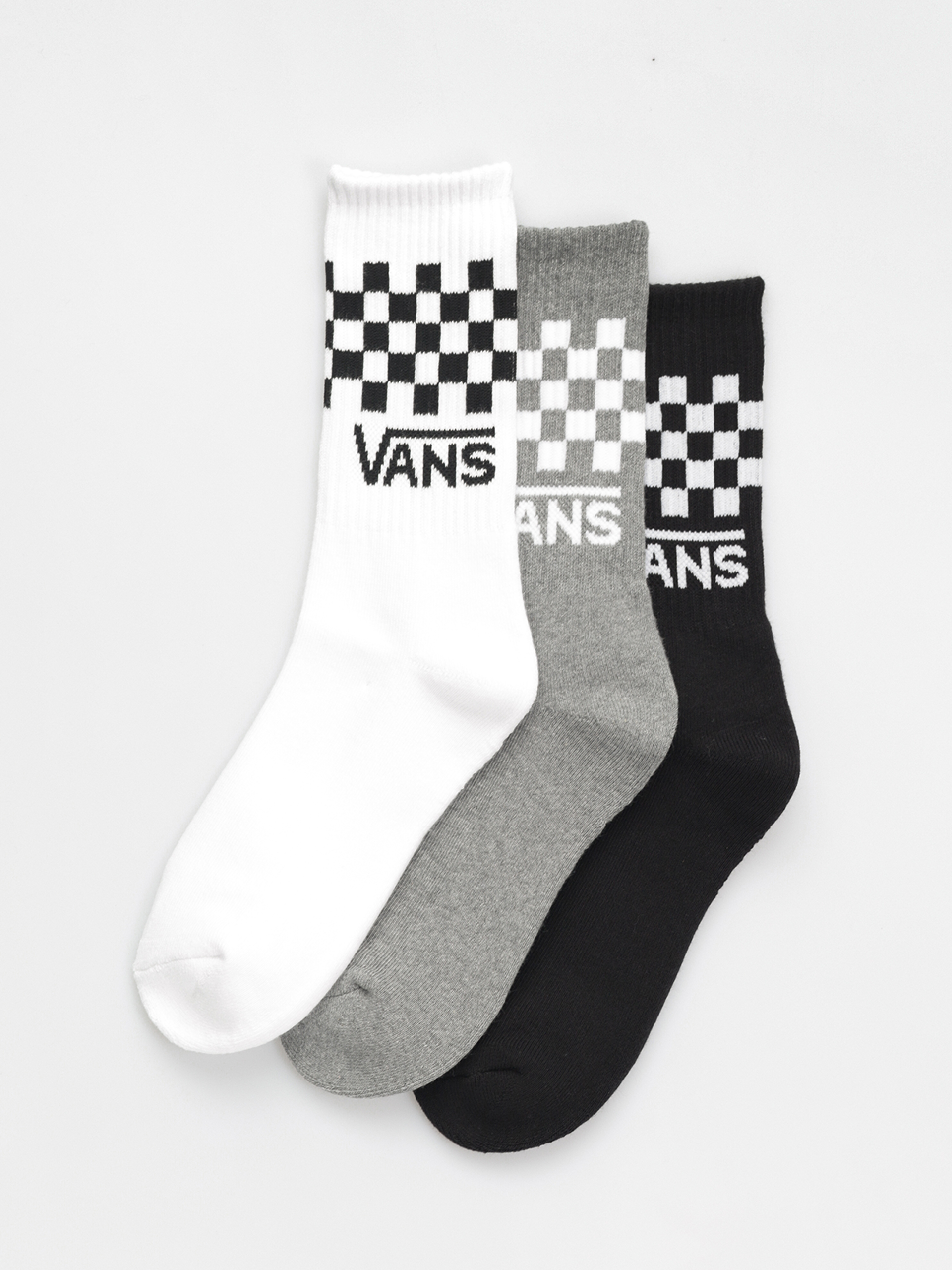 Șosete Vans Classic Check Crew Wmn (black/white)