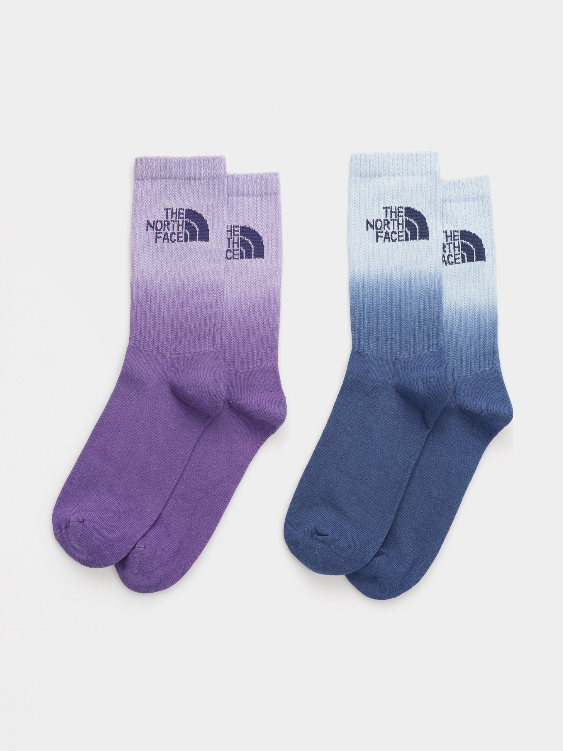 Șosete The North Face Everyday Crew Dip Dye 2P (purple mint/peak purple)