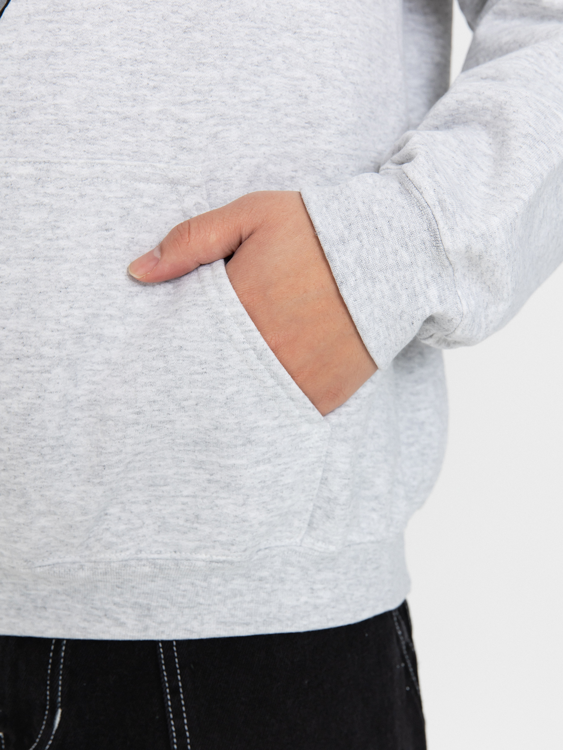 Hanorac cu glugă Thrasher X Toy Machine Monster Gram HD (ash grey)