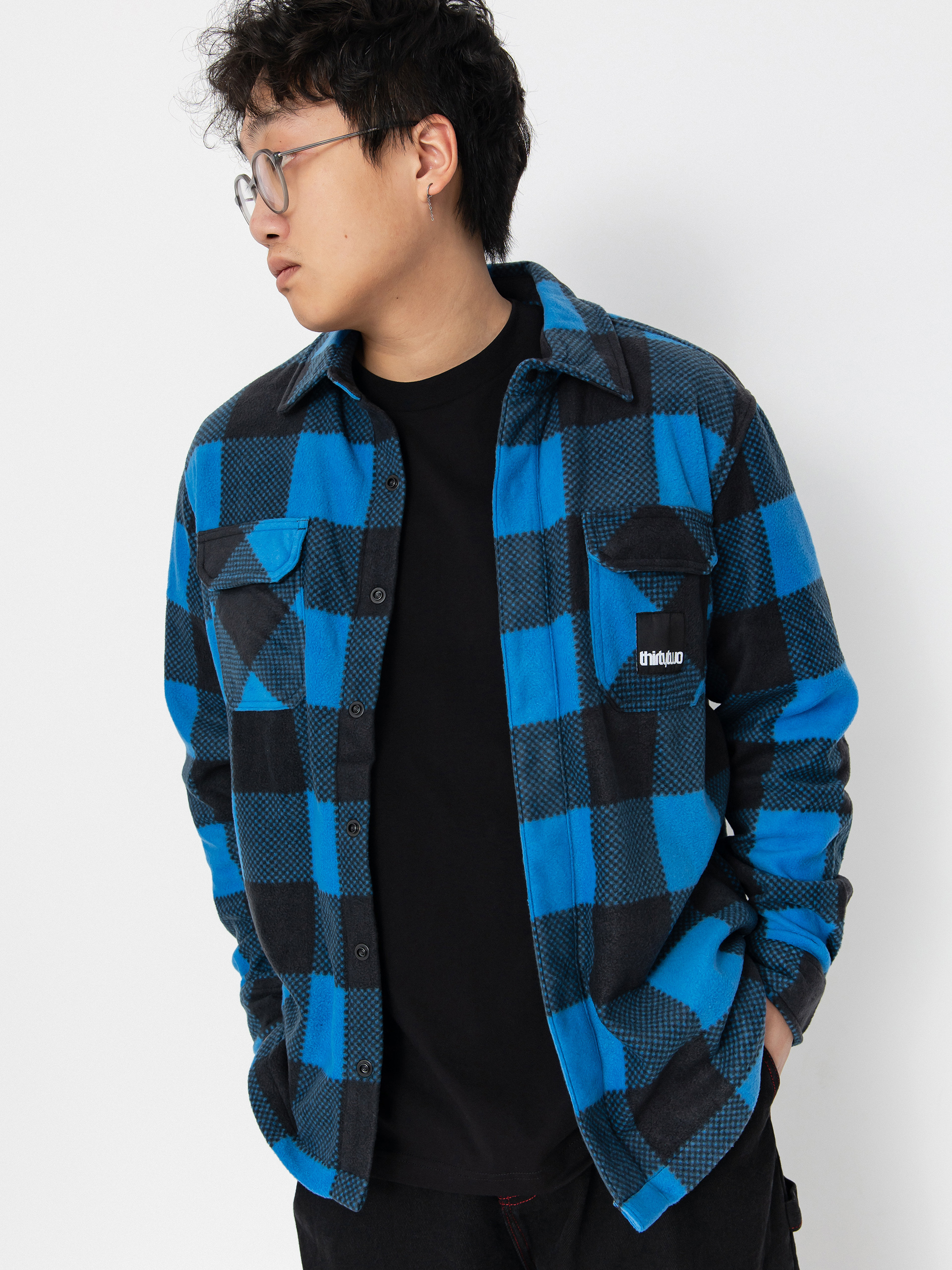 Cu0103mau0219u0103 ThirtyTwo Rest Stop Shirt (blue/grey)