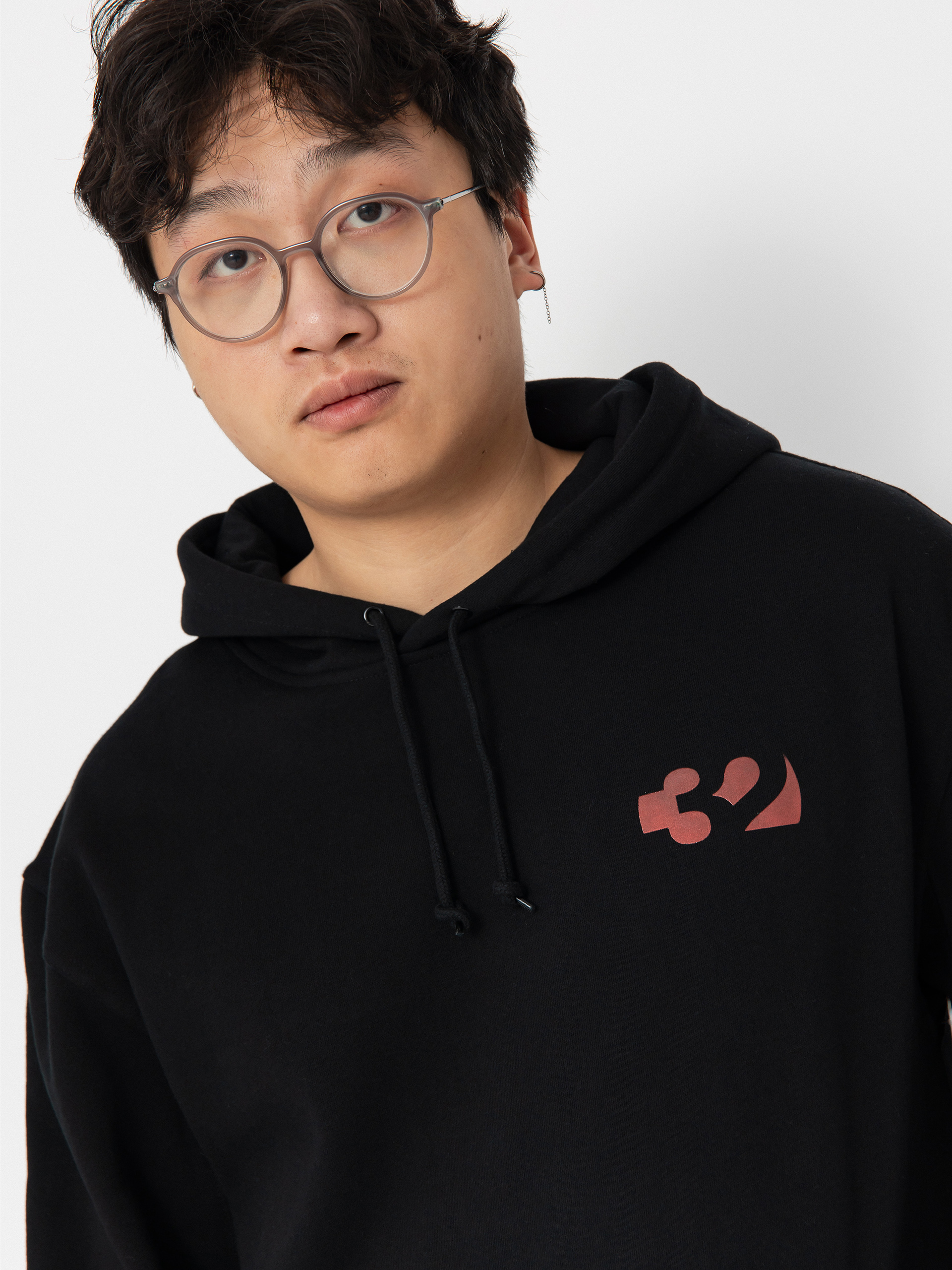 Hanorac cu glugă ThirtyTwo Double HD (black/red)