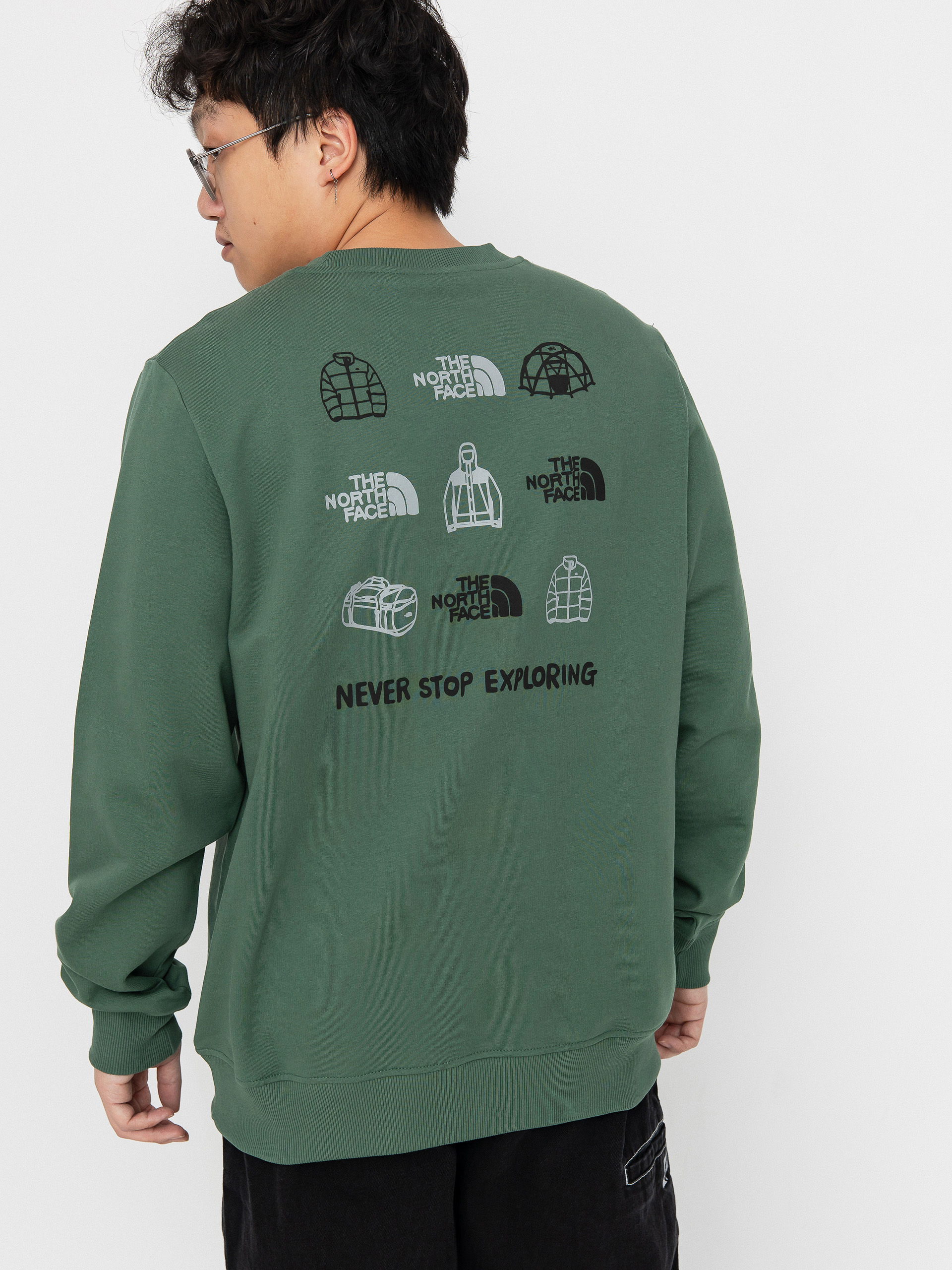 Hanorac The North Face Outdoor Graphic (duck green)