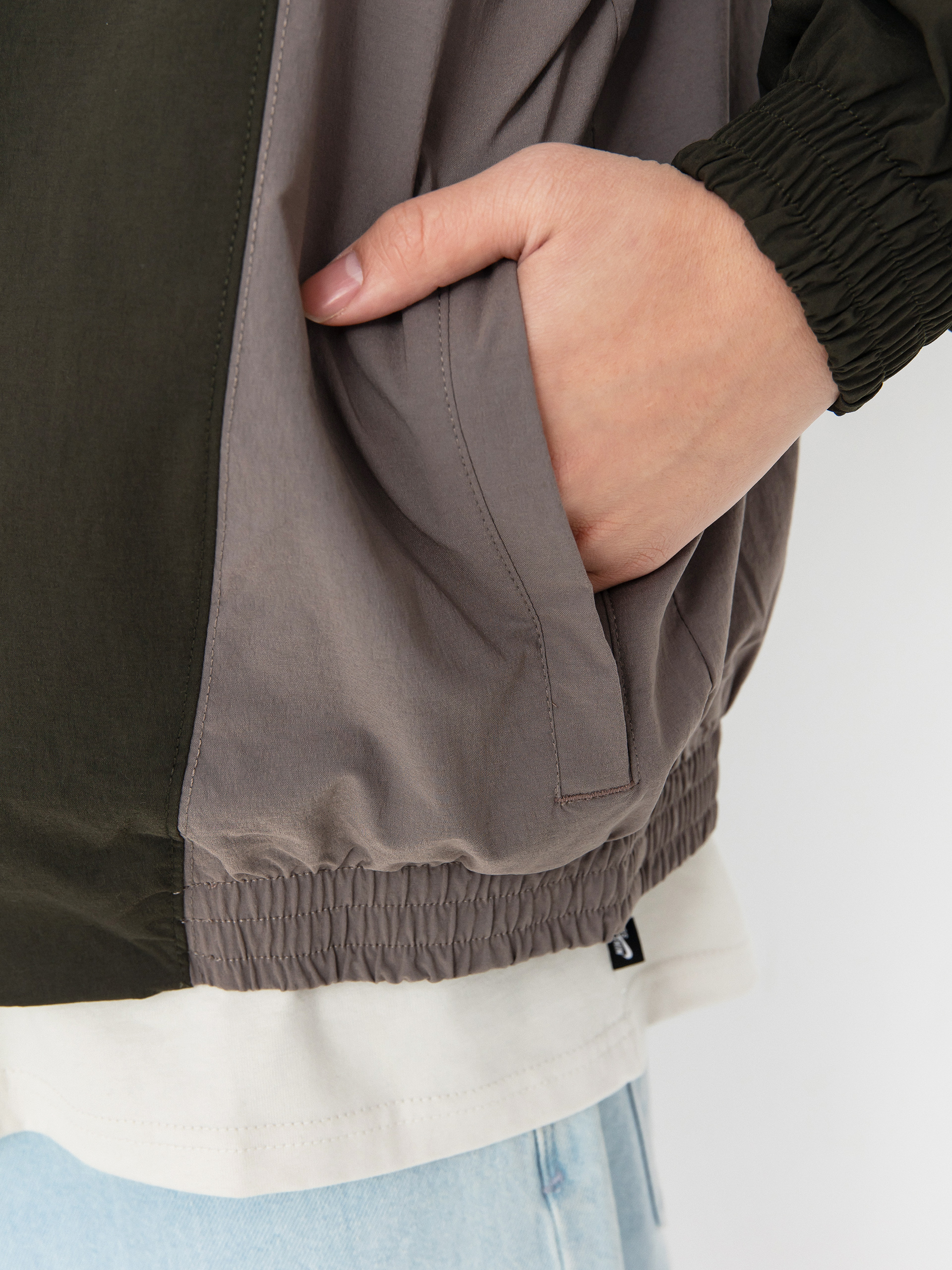 Geacă Nike SB Df Fz Wvn (sequoia/cave stone/white)