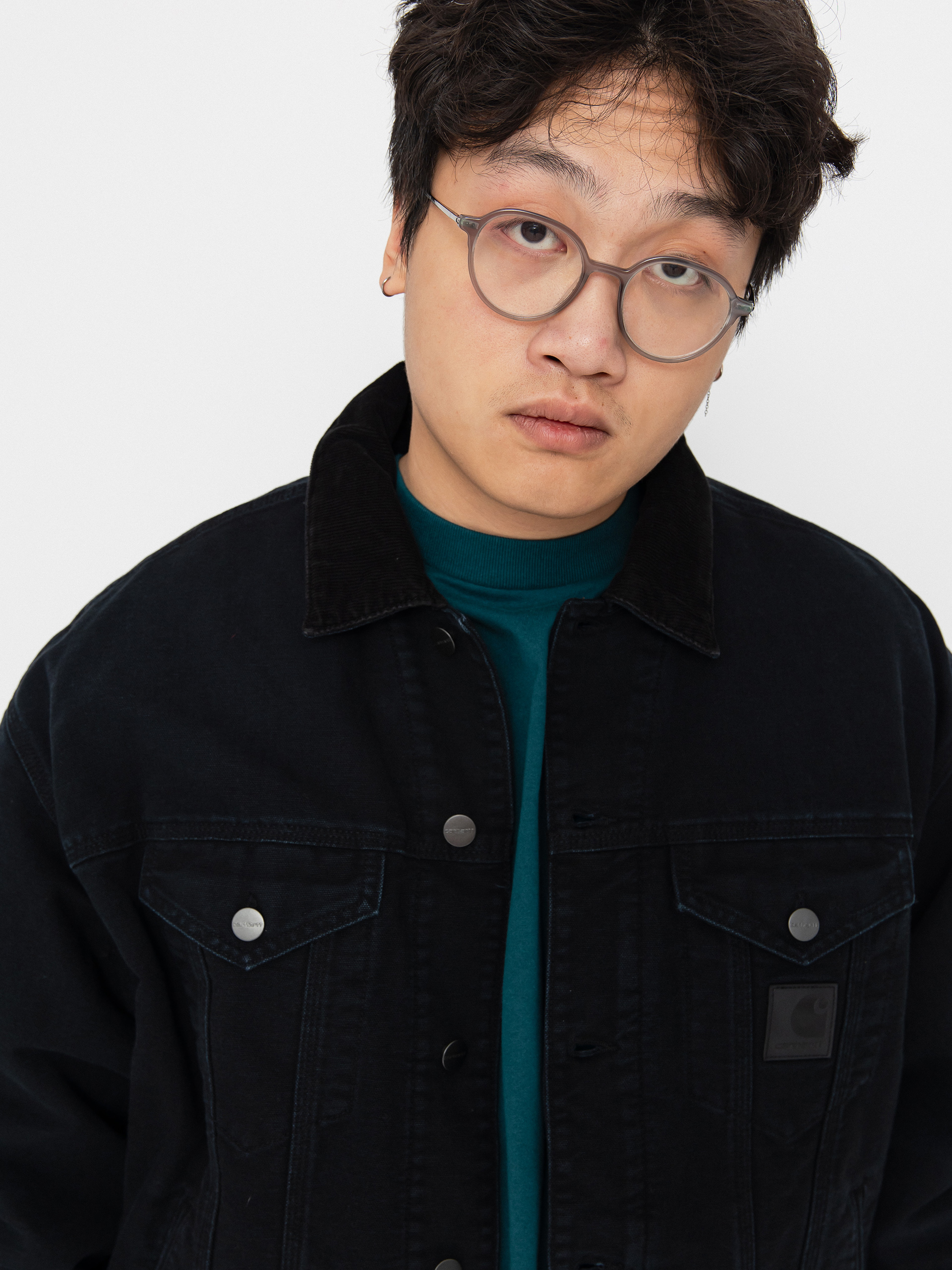 Geacă Carhartt WIP Dayton Trucker (black/black)