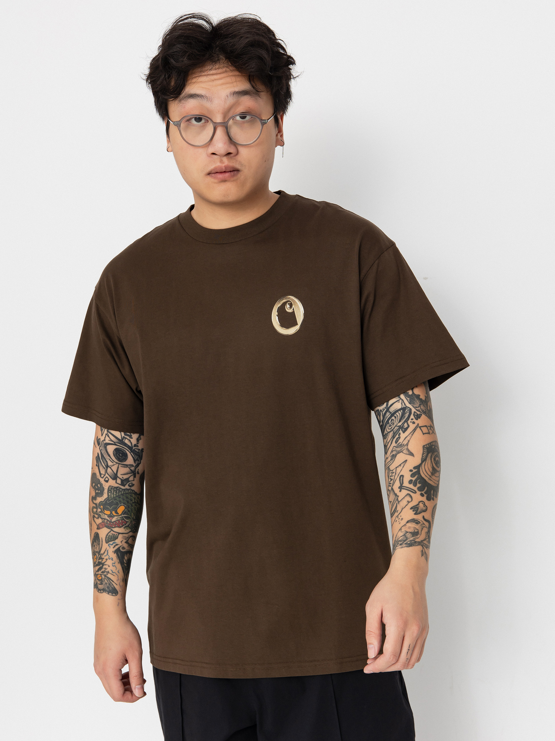 Tricou Carhartt WIP Linked Charms (liberica/gold)