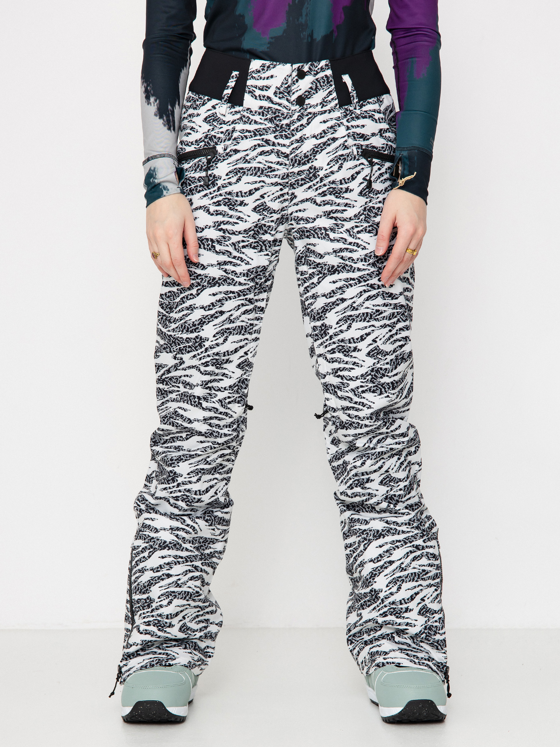 Pantaloni pentru snowboard Burton Marcy High Rise High Stretch Wmn (zebra camo)