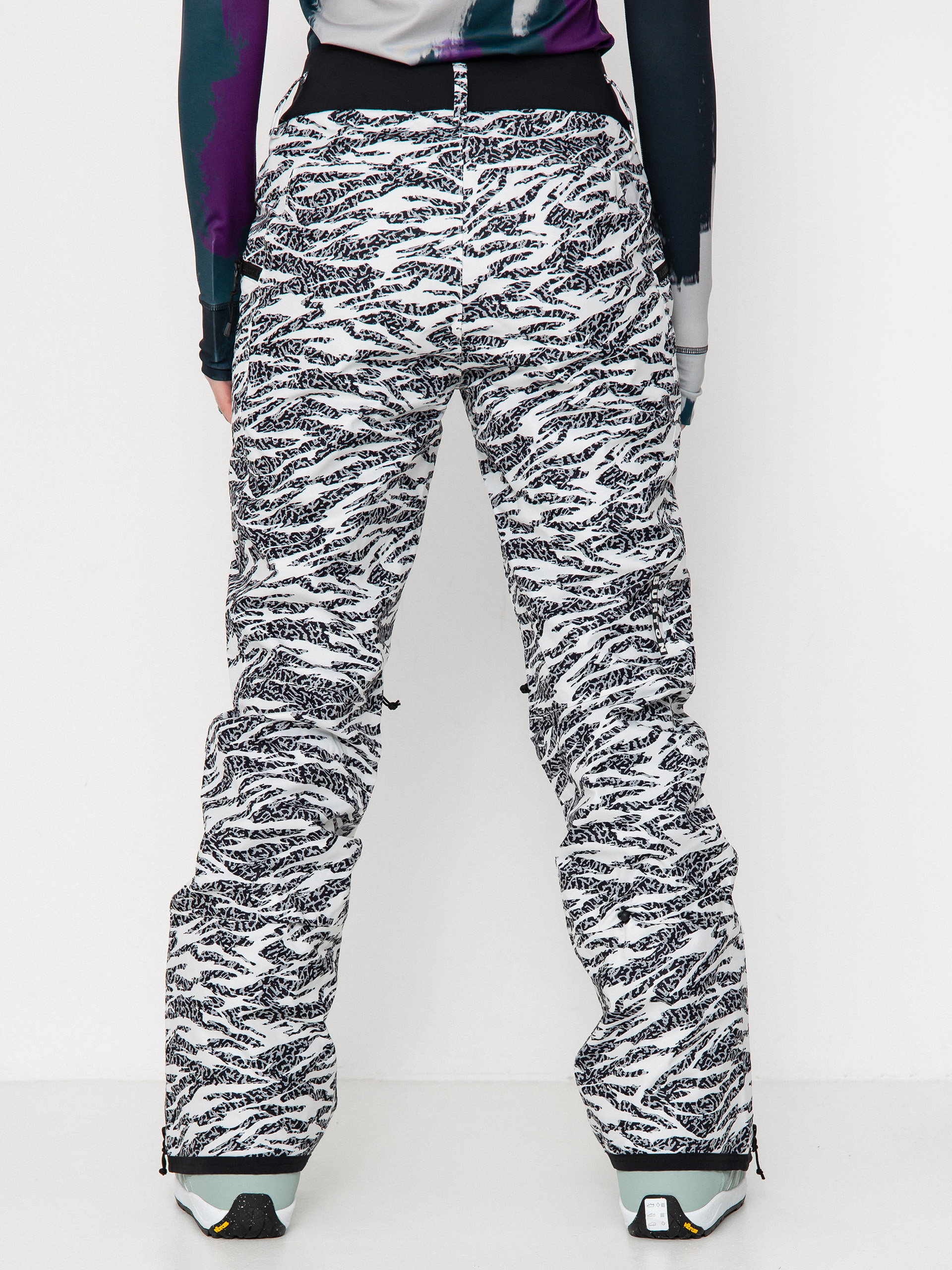 Pentru femei Pantaloni pentru snowboard Burton Marcy High Rise High Stretch (zebra camo)