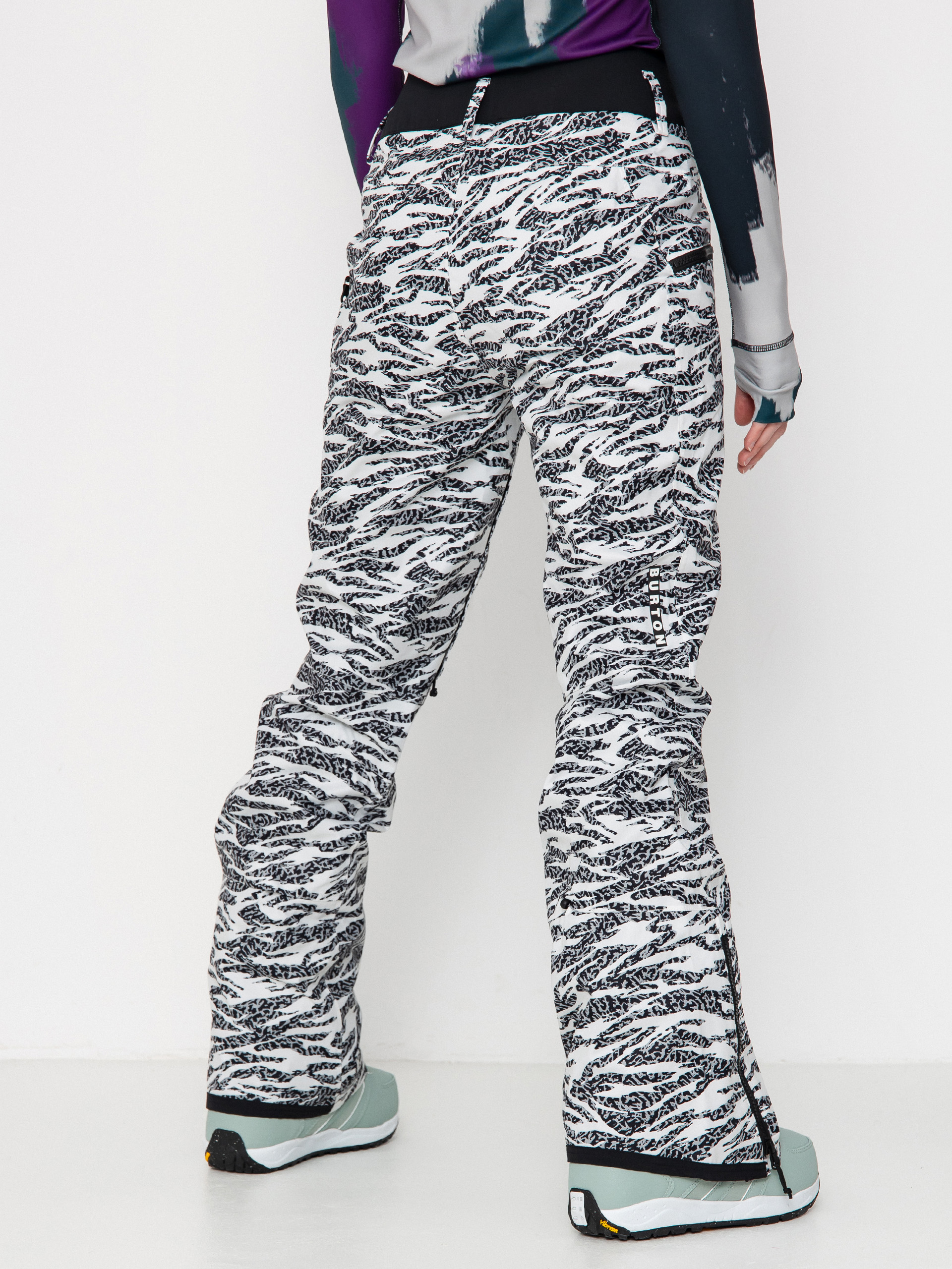 Pentru femei Pantaloni pentru snowboard Burton Marcy High Rise High Stretch (zebra camo)