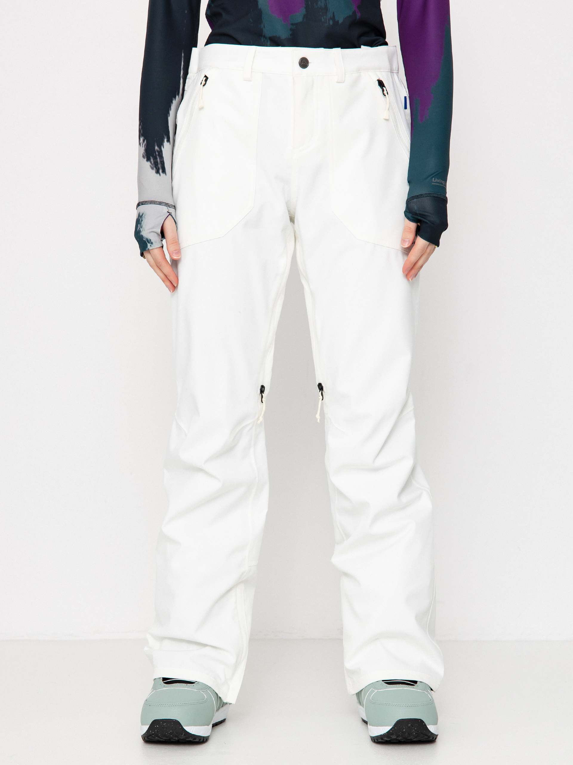 Pantaloni pentru snowboard Burton Vida Stretch Wmn (stout white)