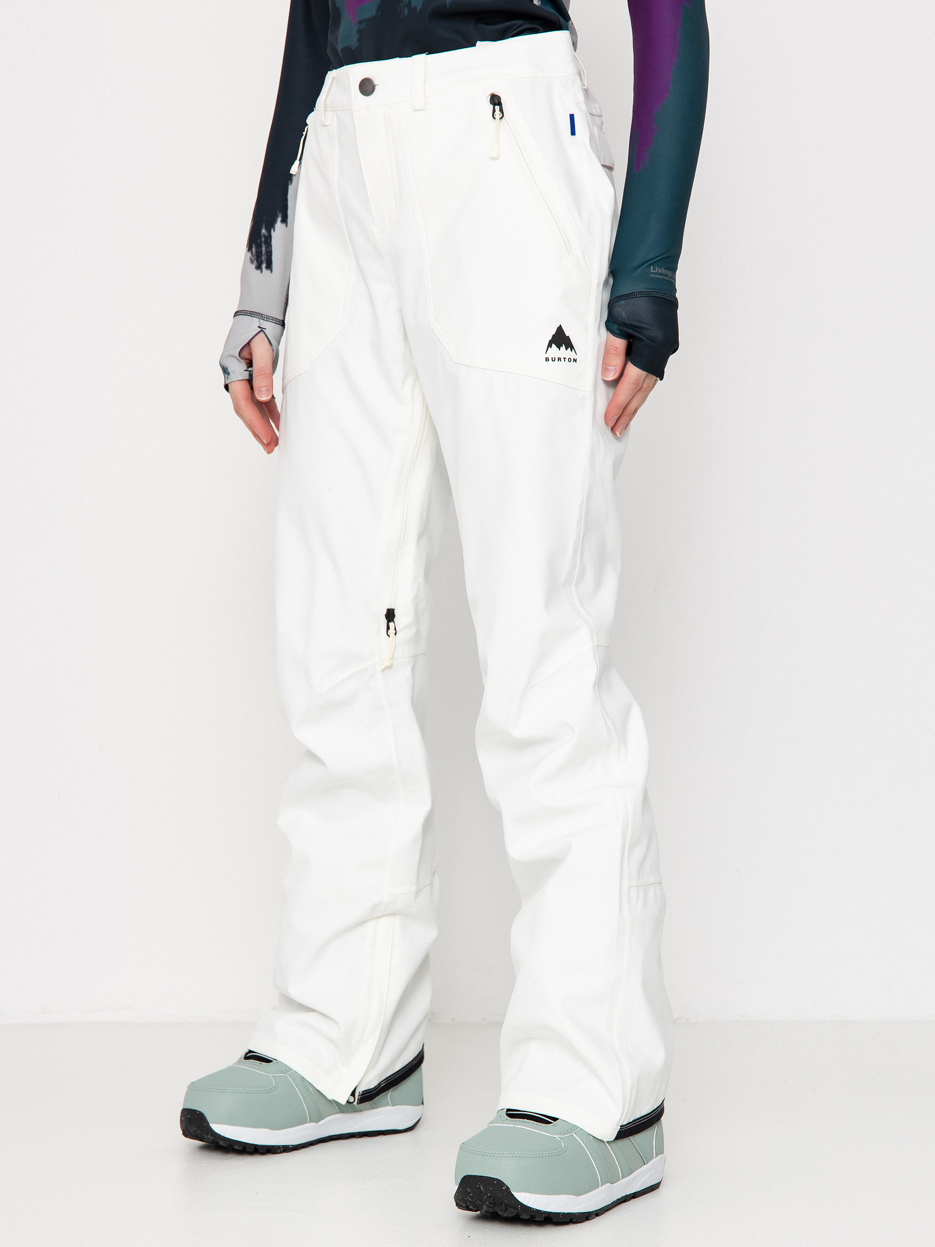 Pentru femei Pantaloni pentru snowboard Burton Vida Stretch (stout white)