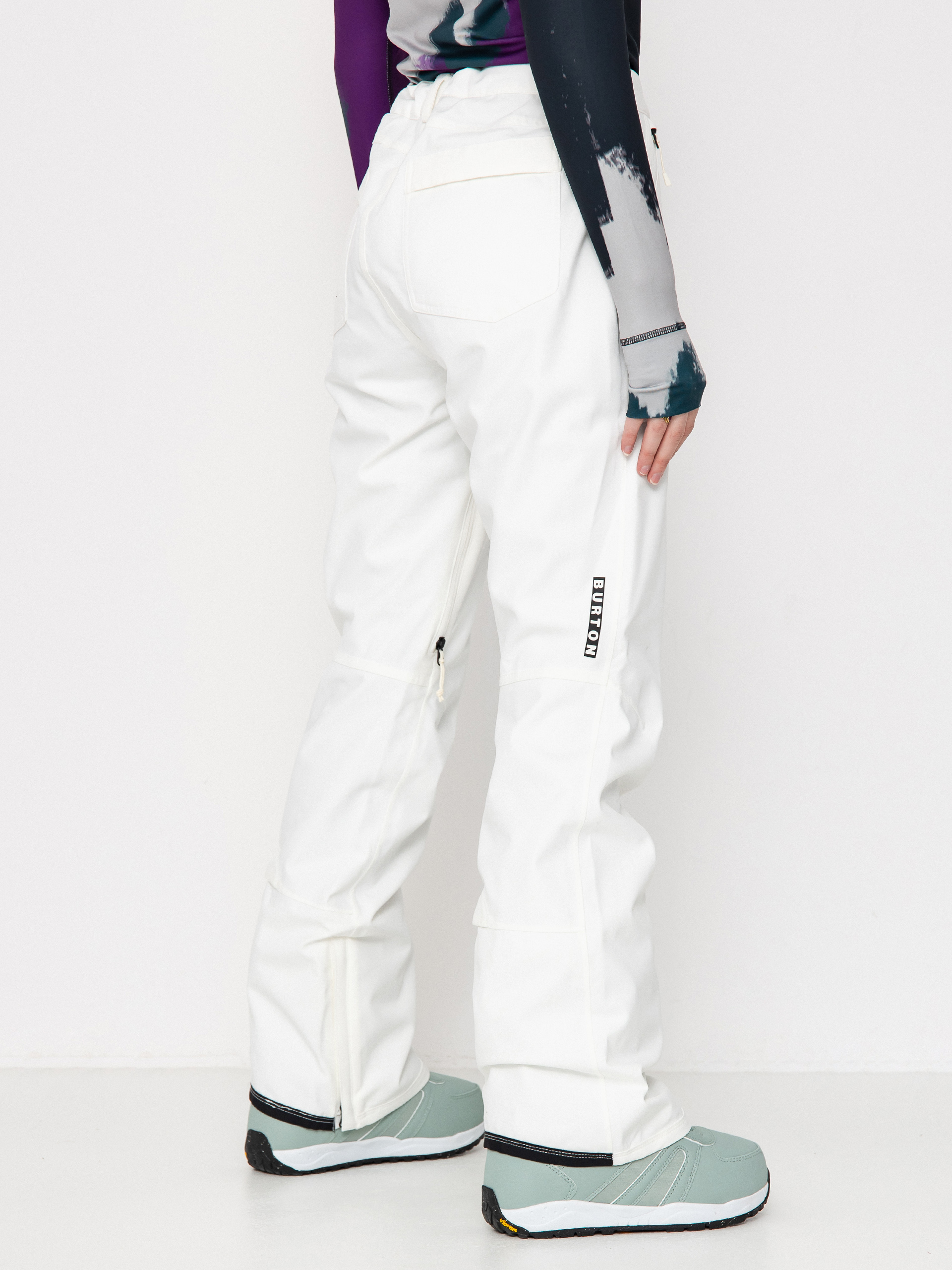 Pentru femei Pantaloni pentru snowboard Burton Vida Stretch (stout white)