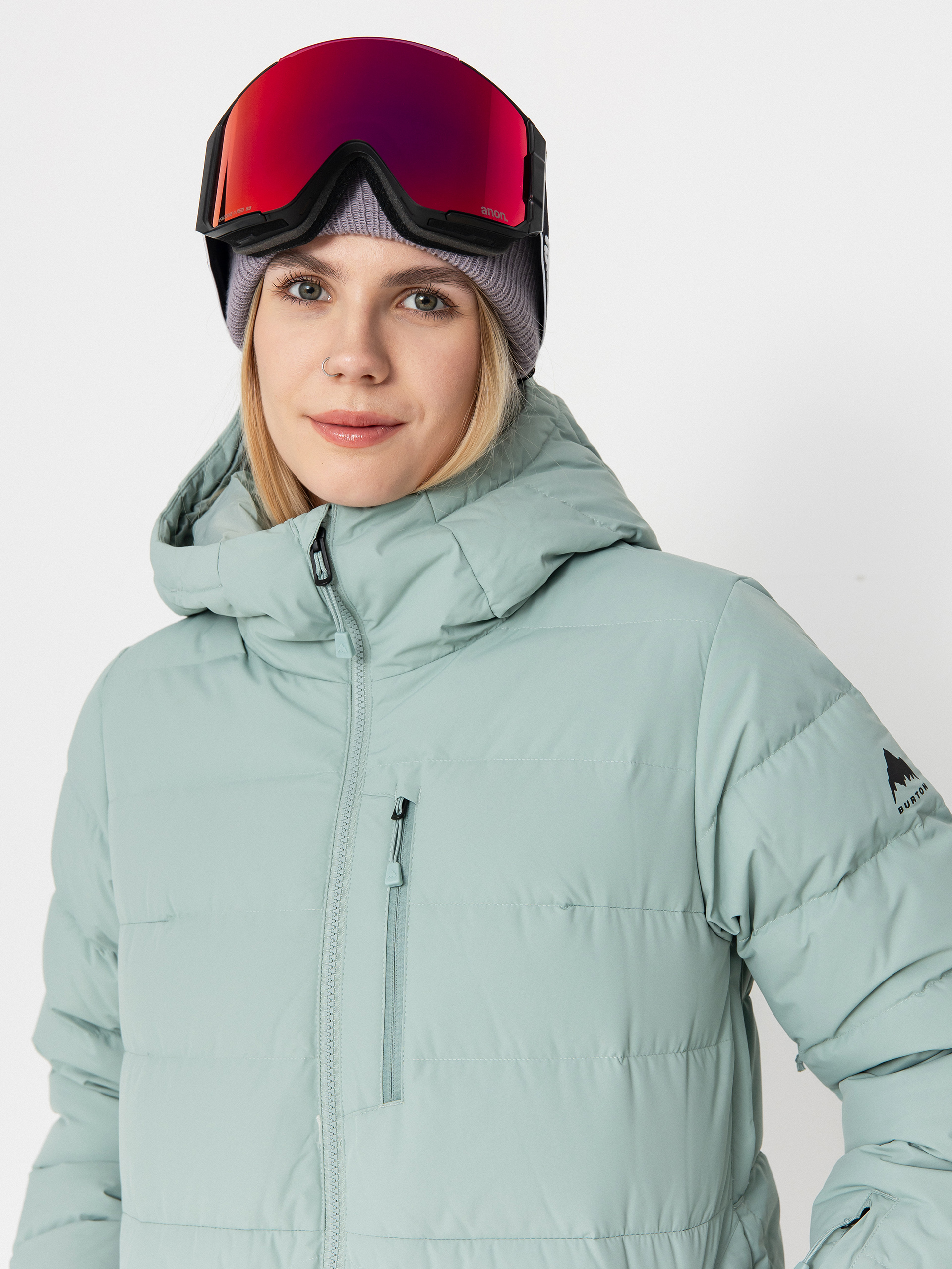 Pentru femei Geacă de snowboard Burton Loyil Down (petrol green)