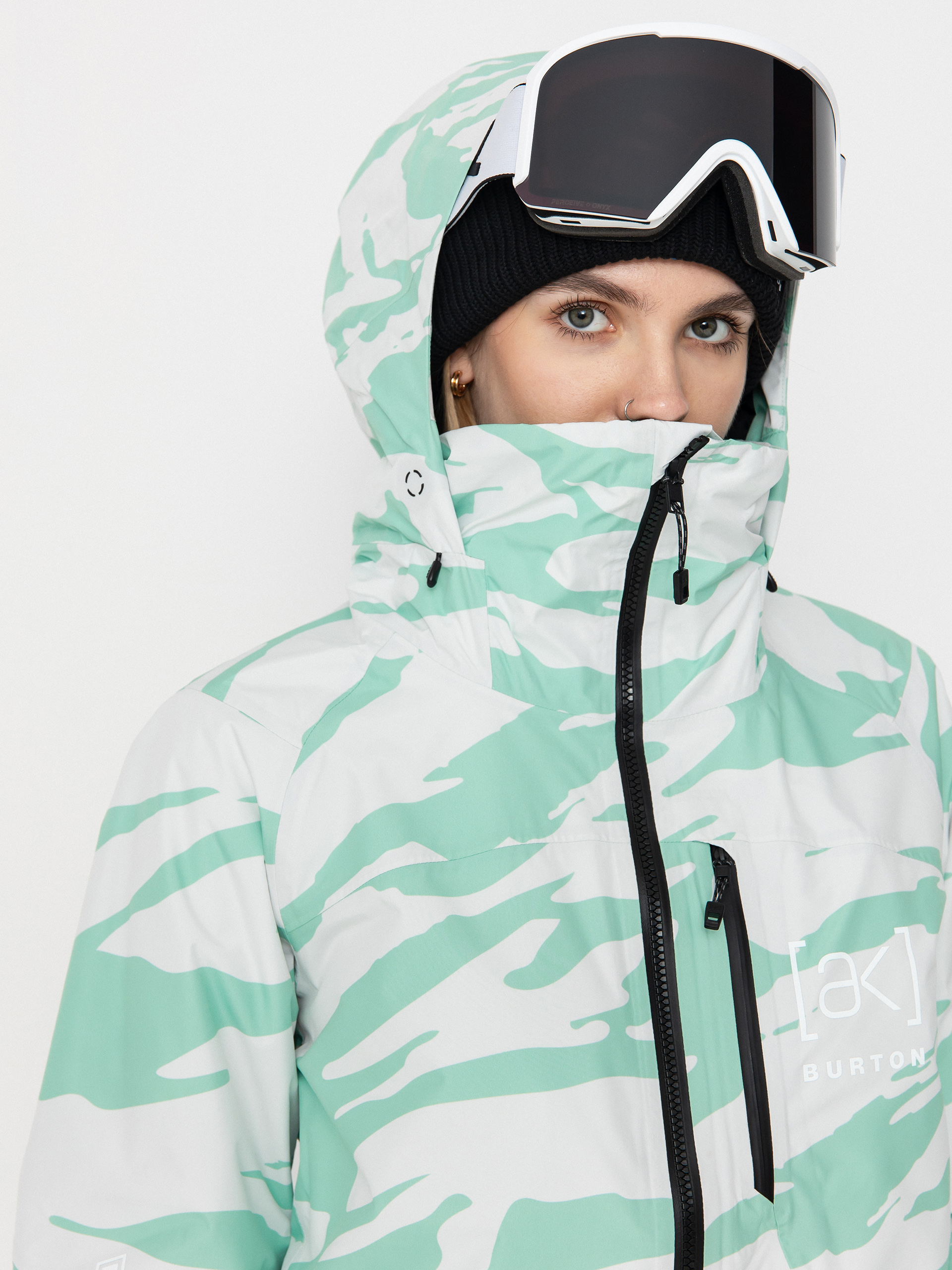 Pentru femei Geacă de snowboard Burton Ak Gore Tex Embark (oversized zebra)