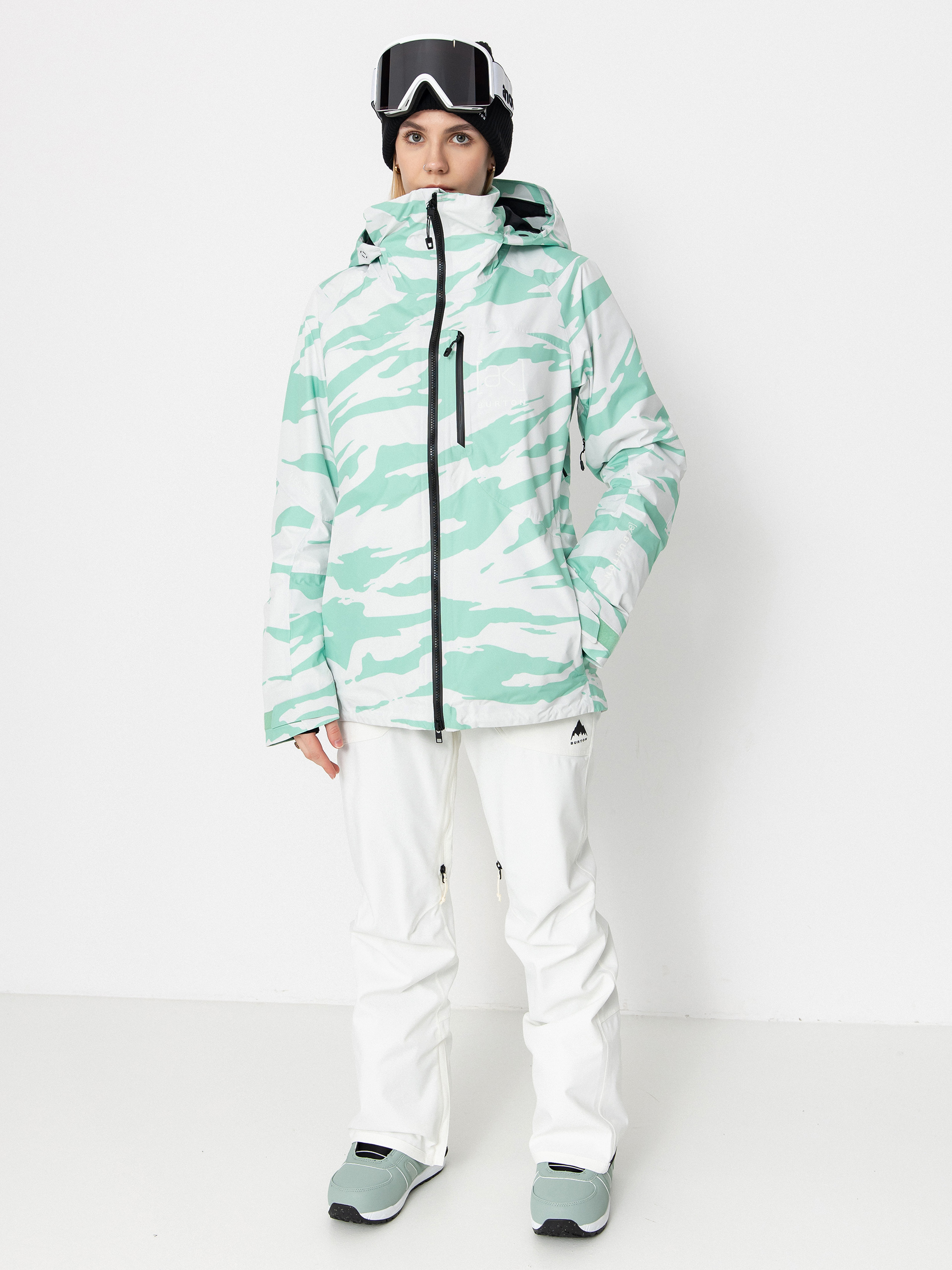 Pentru femei Geacă de snowboard Burton Ak Gore Tex Embark (oversized zebra)