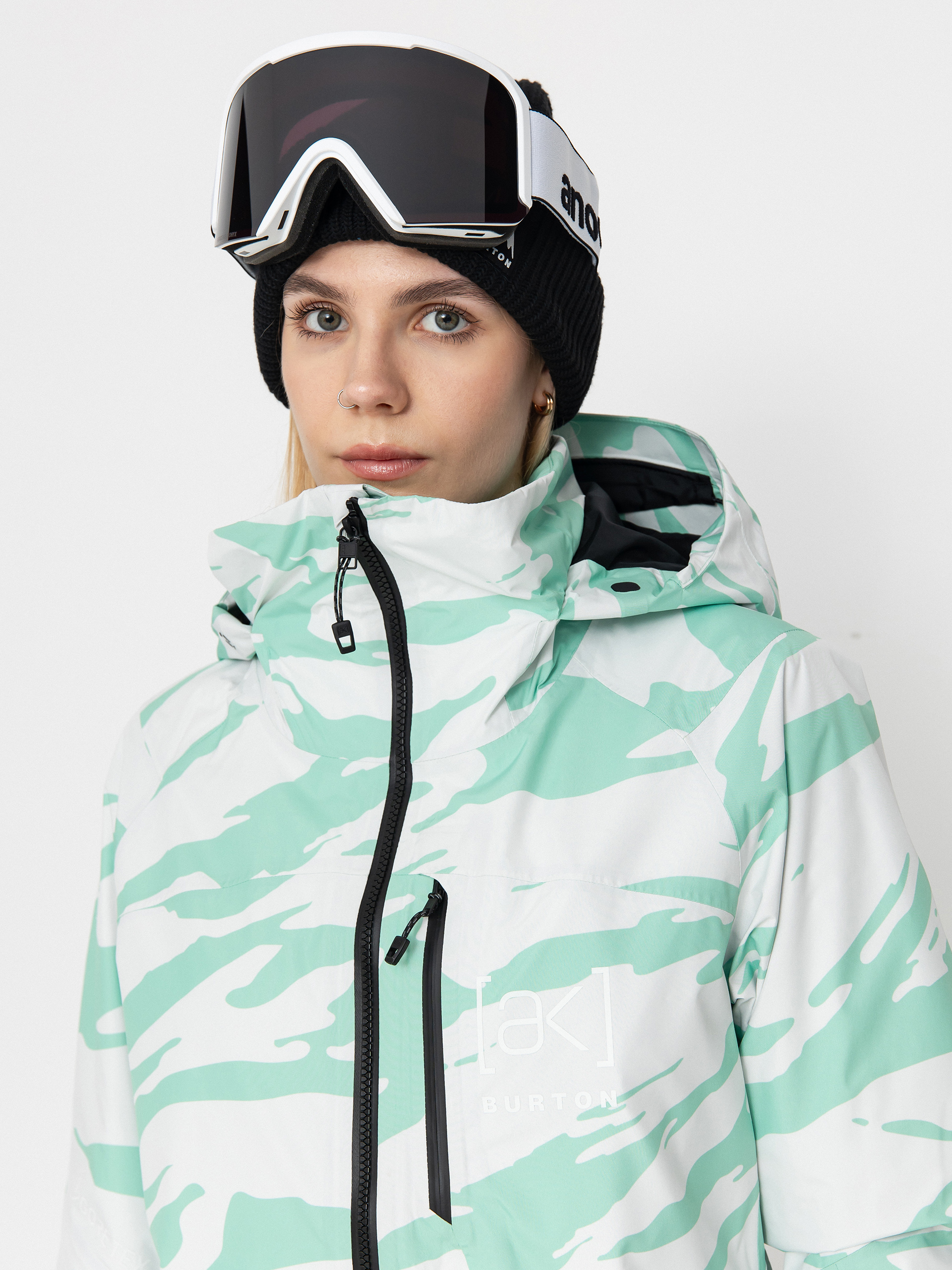 Pentru femei Geacă de snowboard Burton Ak Gore Tex Embark (oversized zebra)