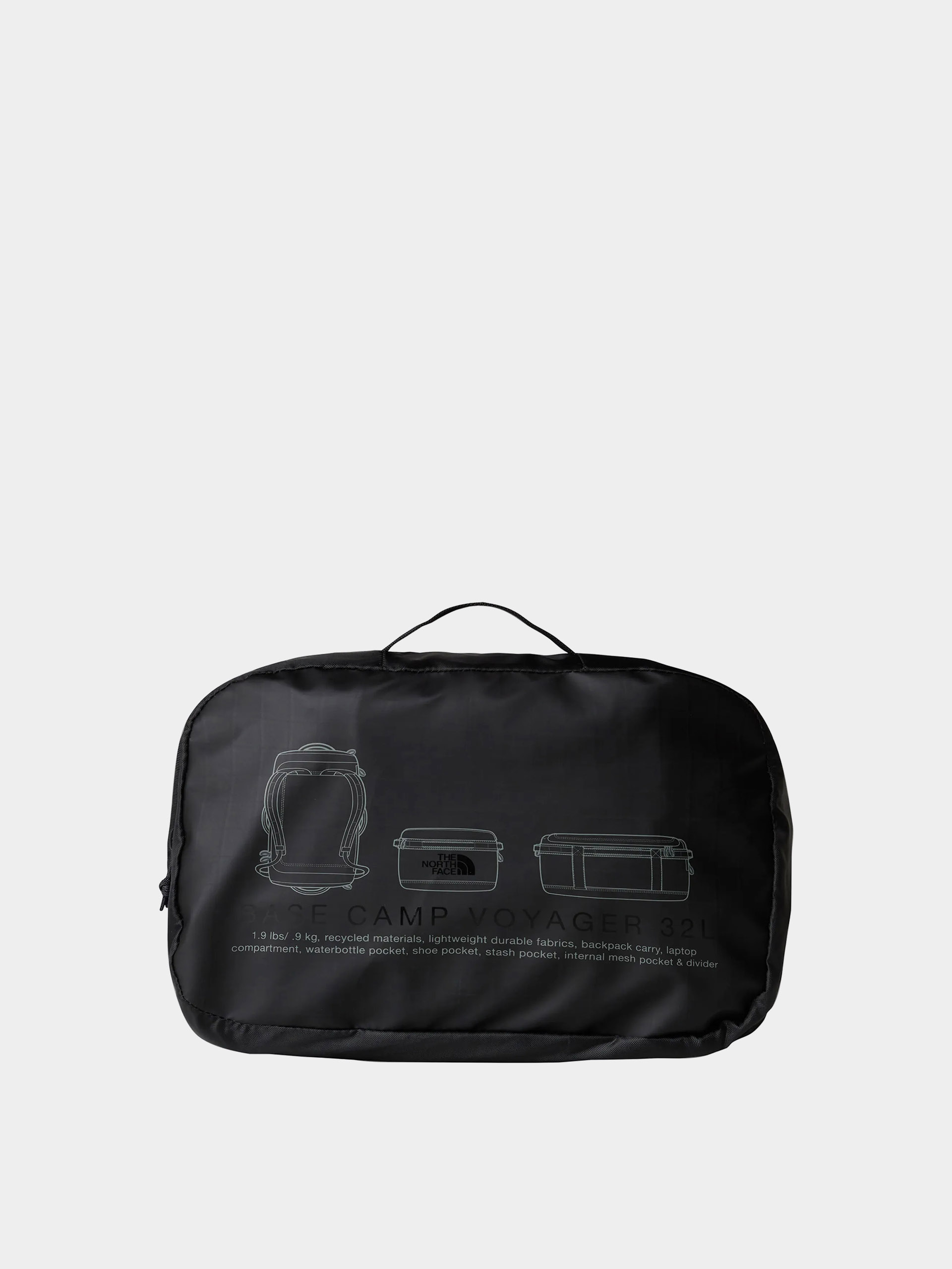 Geantă The North Face Base Camp Voyager Duffel 32L (tnf black/asphalt grey)