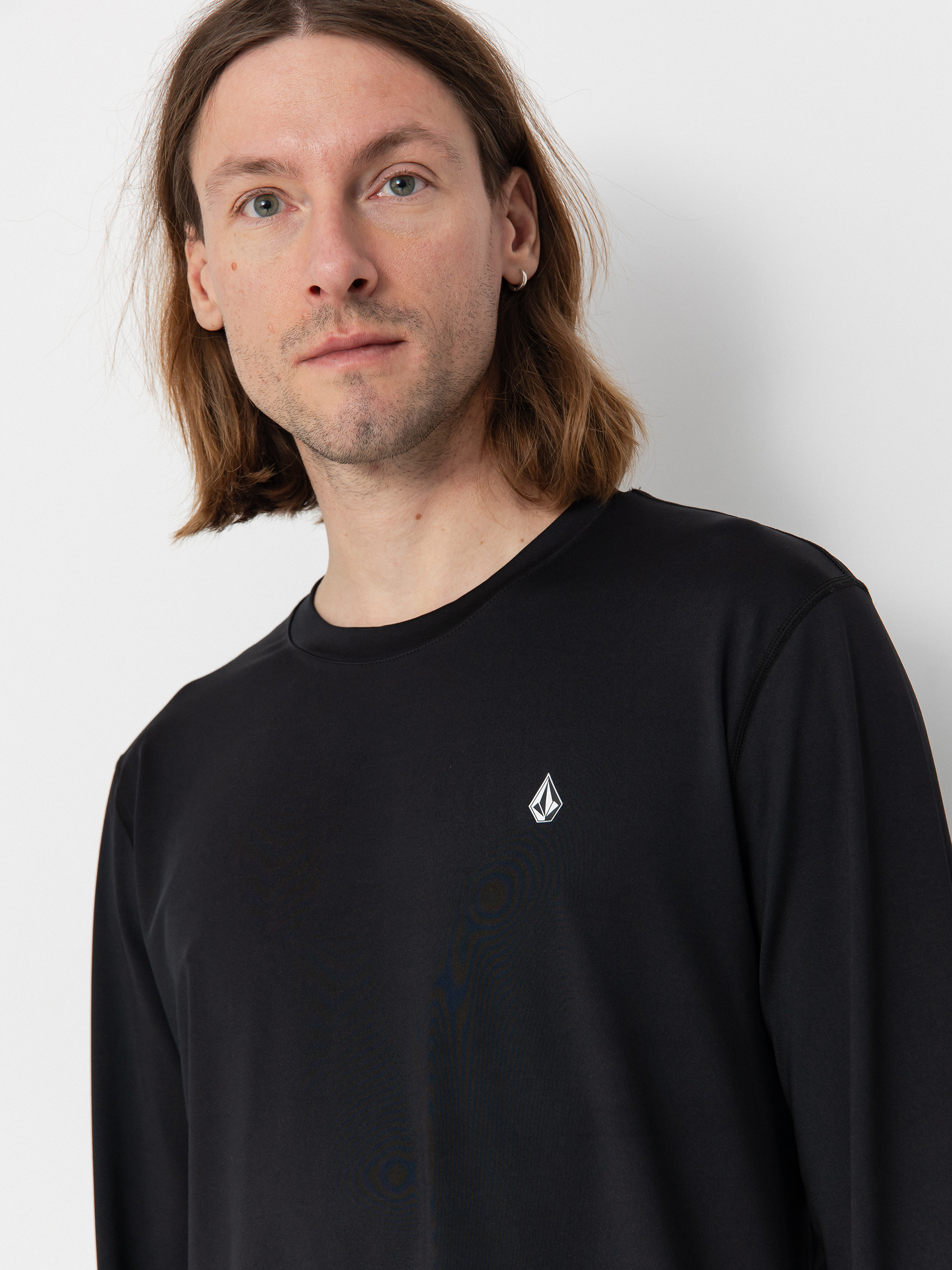 Pentru bărbați Longsleeve Volcom M V Science Crew (black)