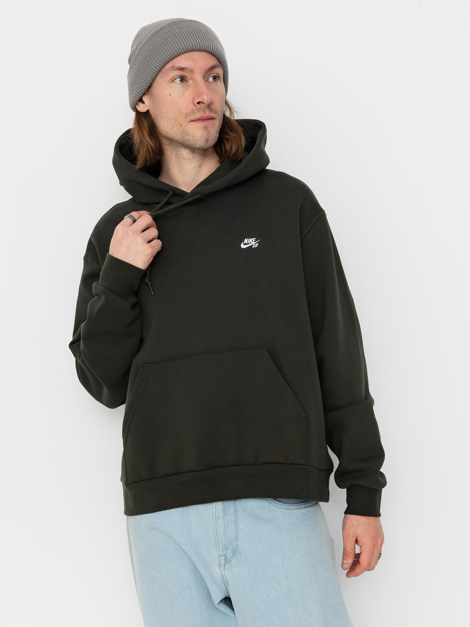 Hanorac cu glugă Nike SB Essential LBR HD (sequoia/white)