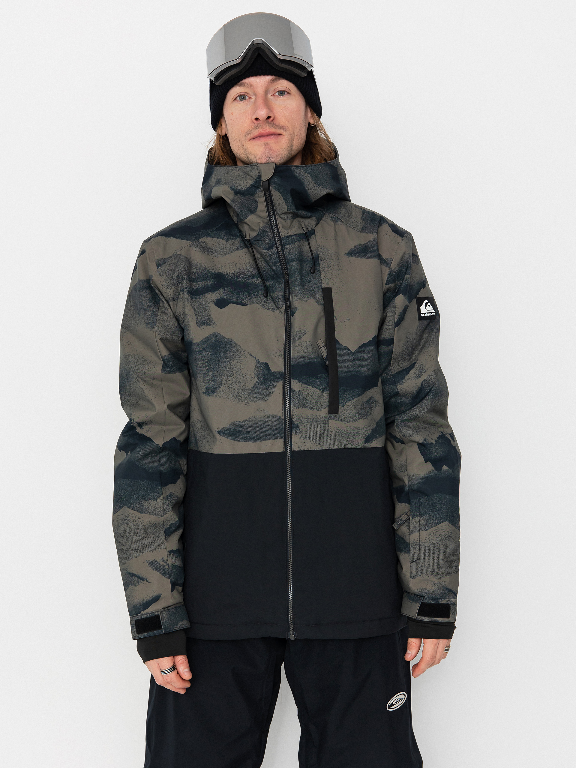 Geacă de snowboard Quiksilver Mission Printed Block (mountain spray cante)