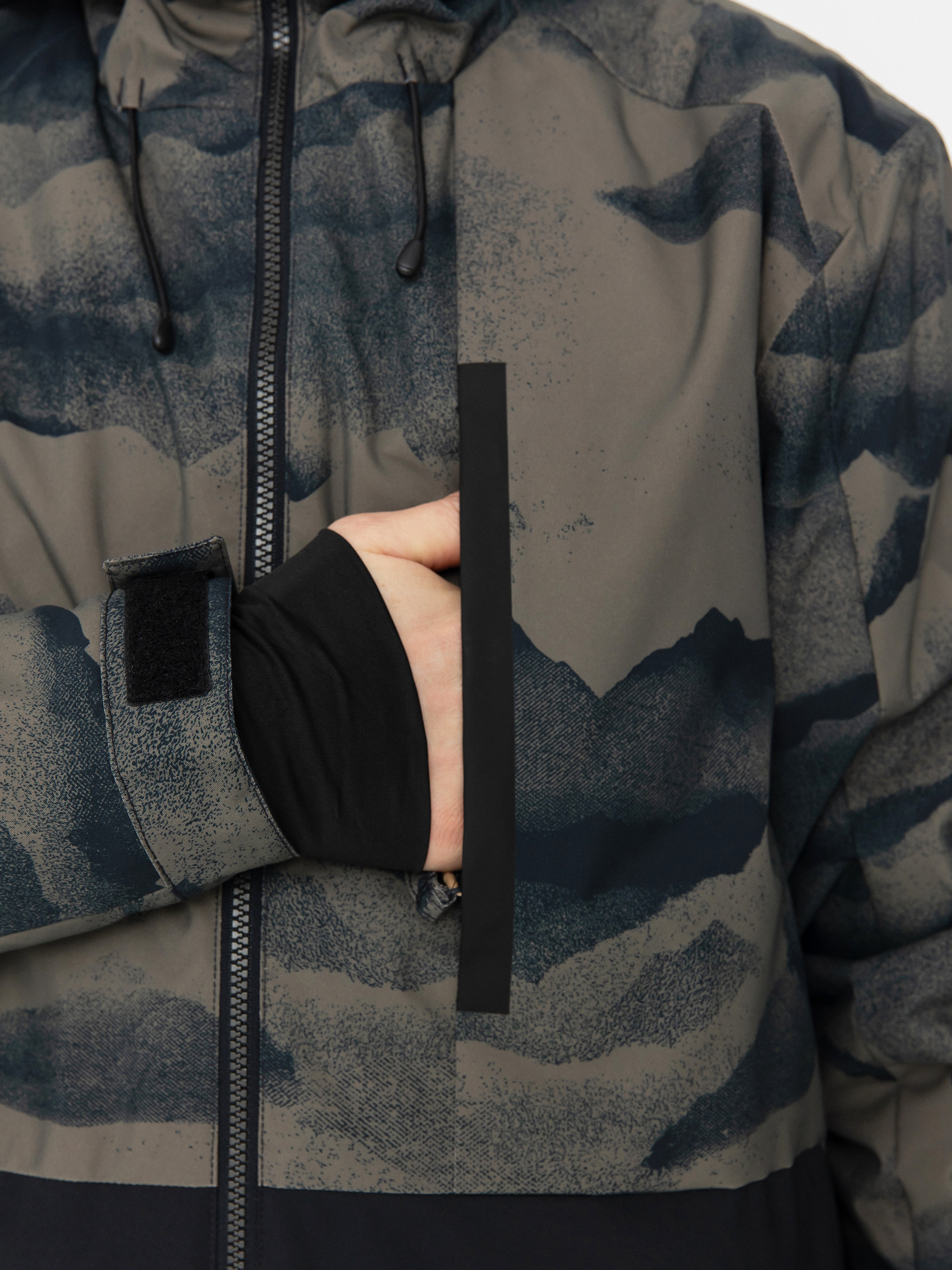 Pentru bărbați Geacă de snowboard Quiksilver Mission Printed Block (mountain spray cante)