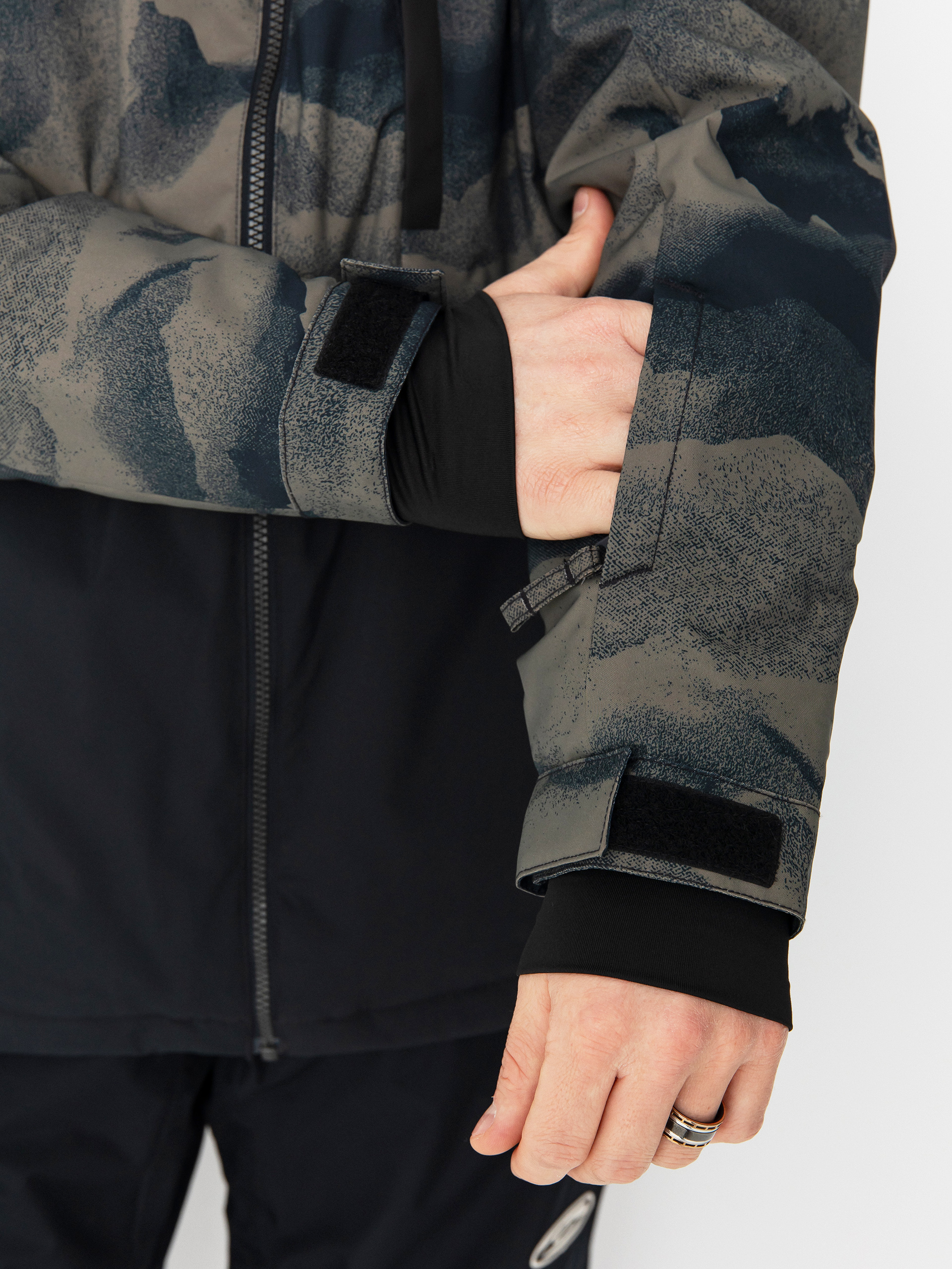 Pentru bărbați Geacă de snowboard Quiksilver Mission Printed Block (mountain spray cante)