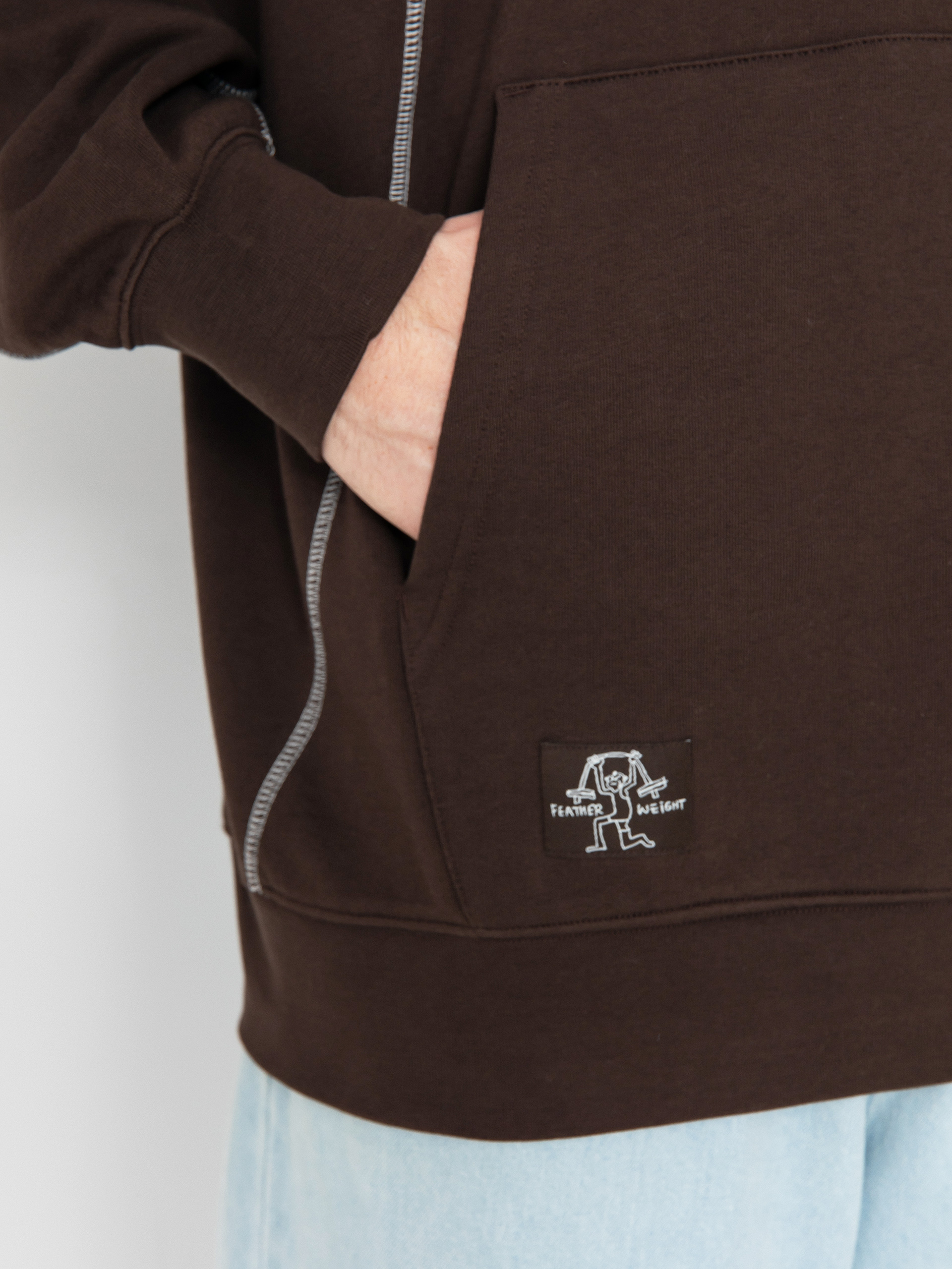 Hanorac cu glugă adidas Shmoo Fw HD (dbrown/cwhite)