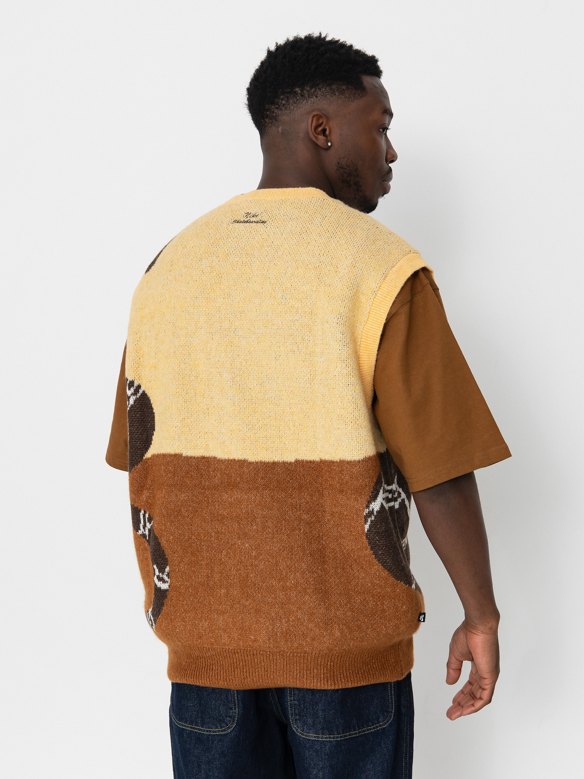 Vestă Nike SB SL Sweater Snake (celestial gold/lt british tan)