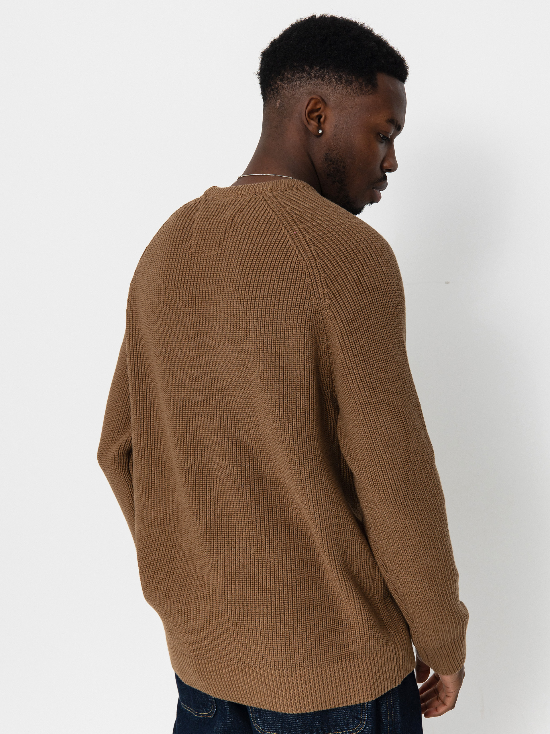 Hanorac Poetic Collective Graff Knitted Crewneck (brown)