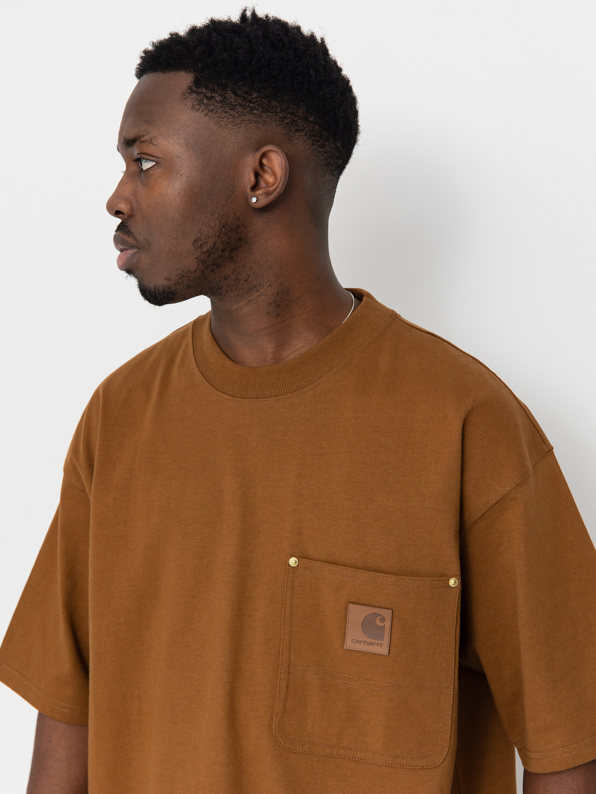 Tricou Carhartt WIP Eldon Pocket (hamilton brown)