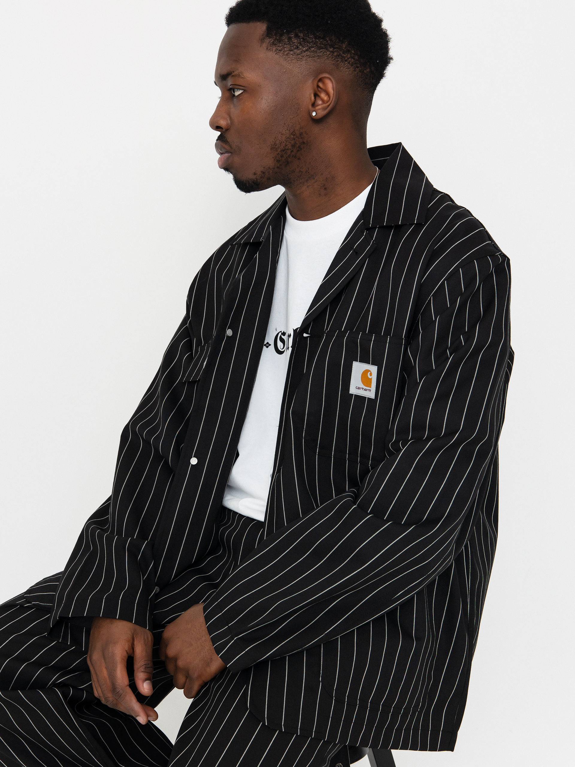 Geacă Carhartt WIP Seaton Blazer (seaton stripe black)