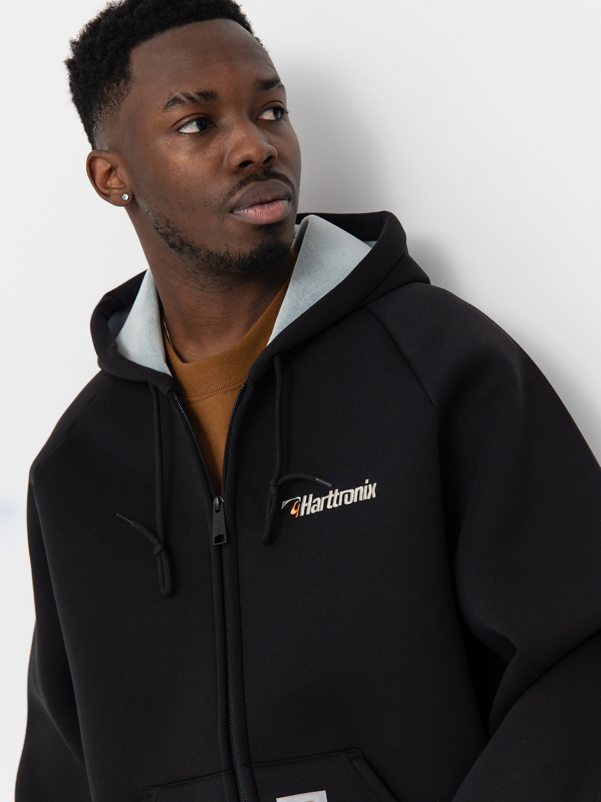 Geacă Carhartt WIP Harttronix Car Lux (black/grey heather)