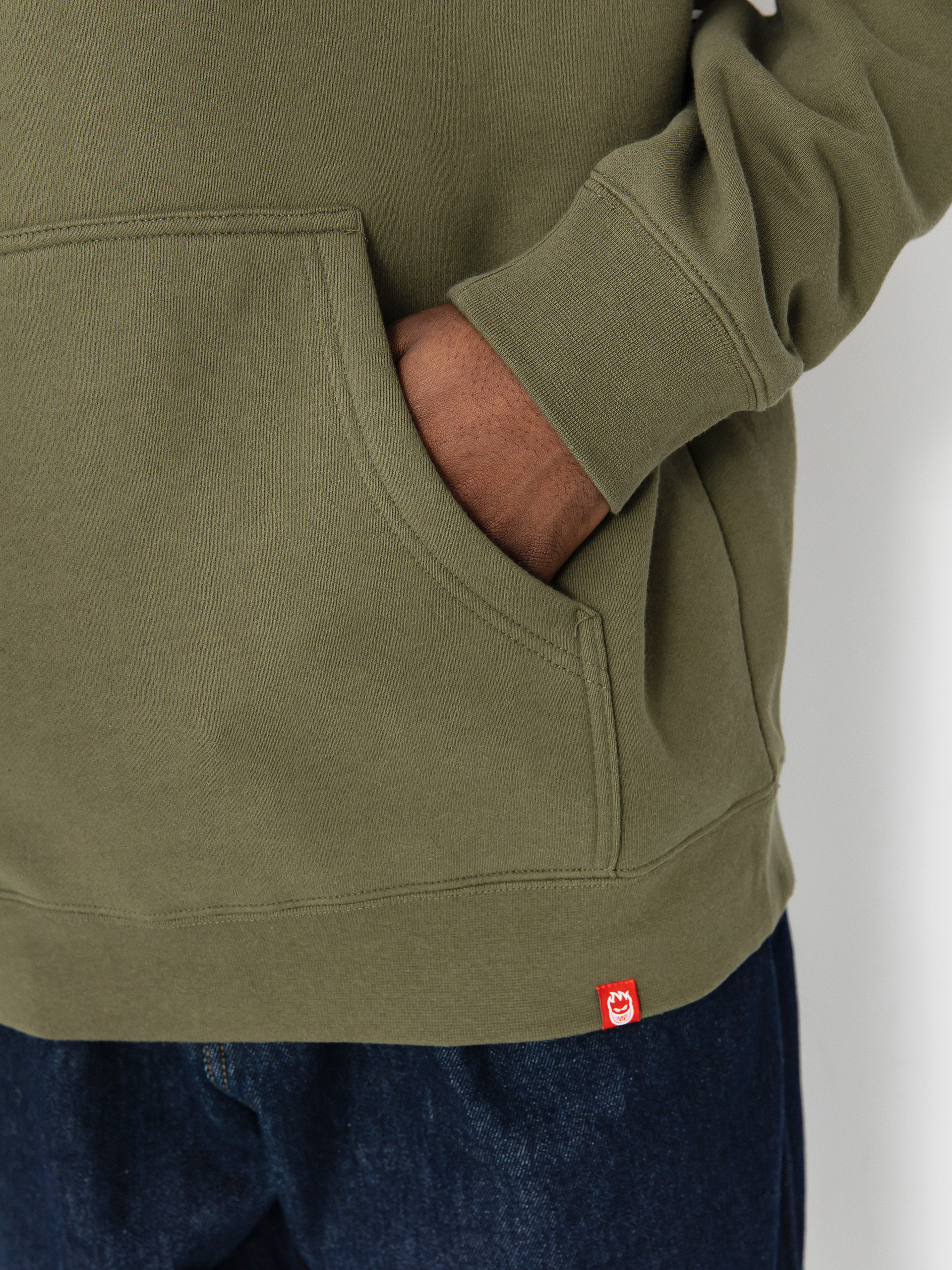 Hanorac cu glugă Spitfire Venom HD (army green/red)