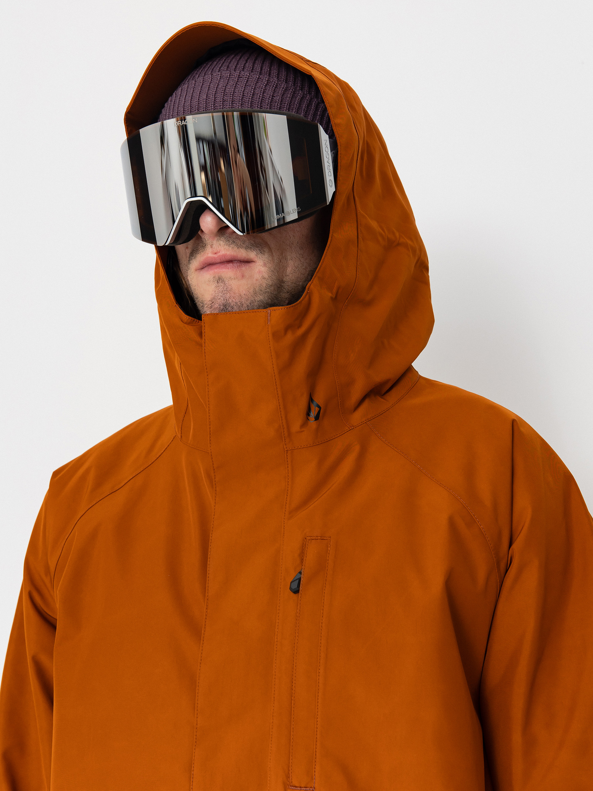 Pentru bărbați Geacă de snowboard Volcom Dua Ins Gore (caramel)