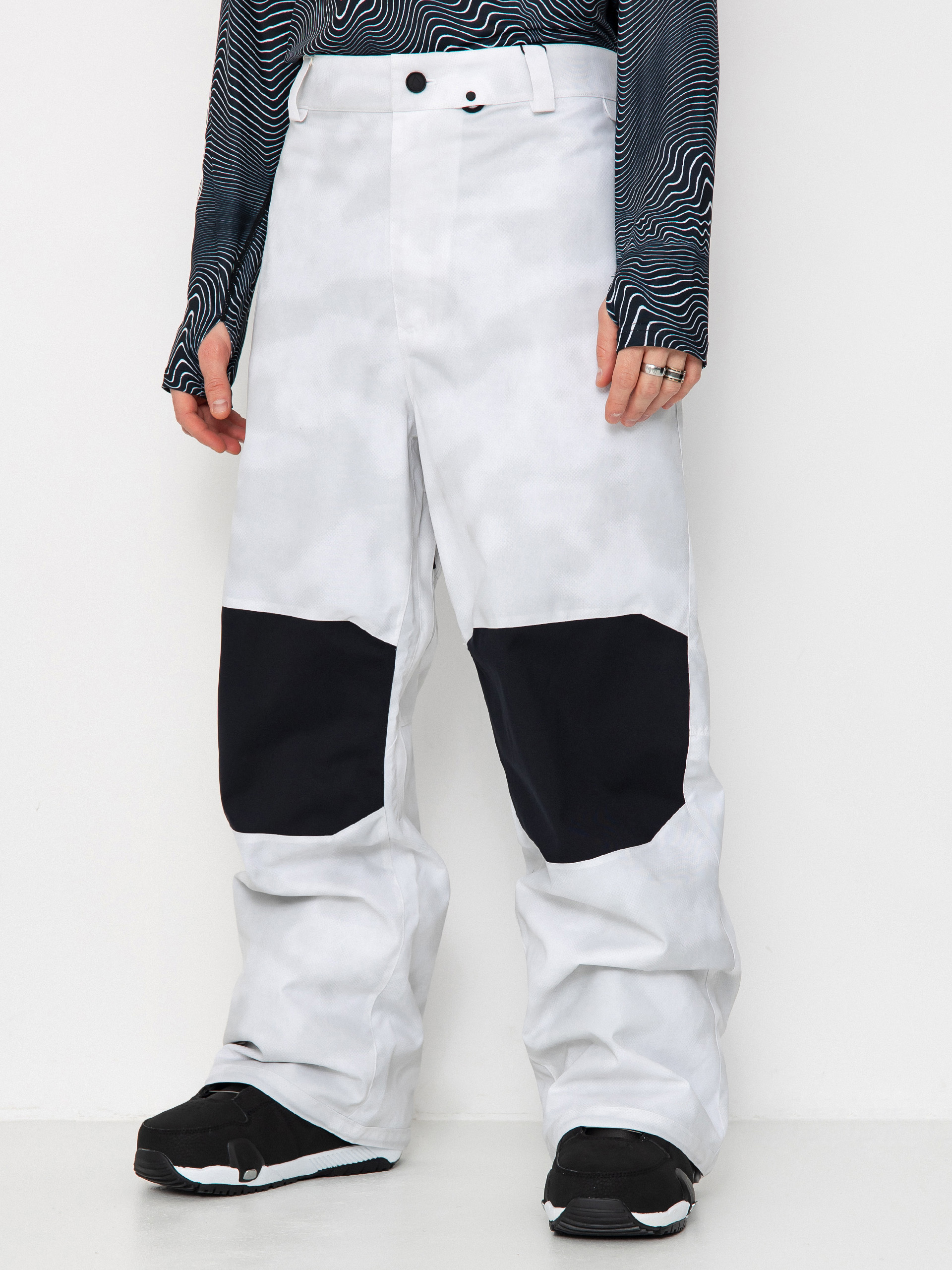 Pantaloni pentru snowboard Volcom Snow Billow (white camo)