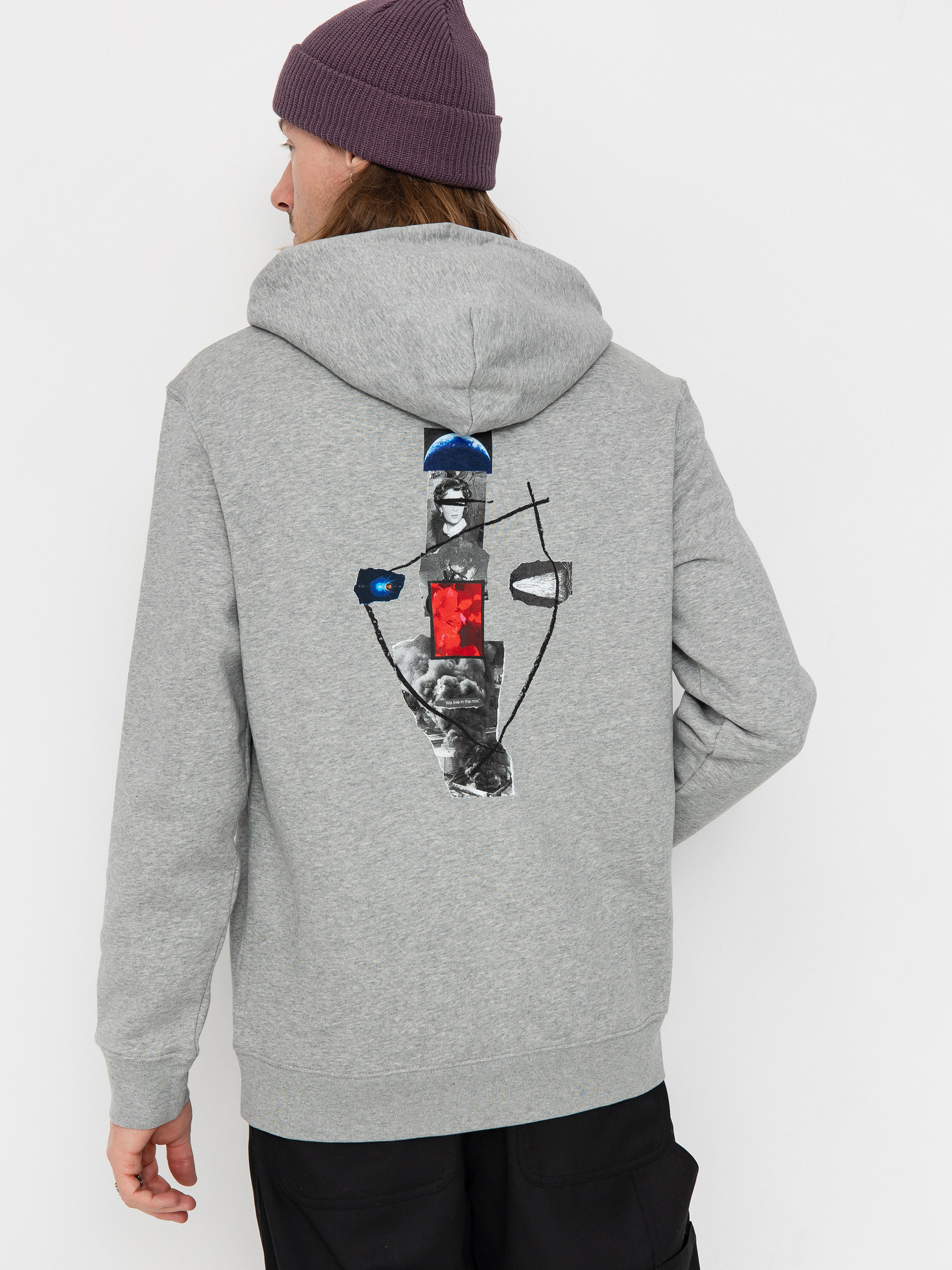 Hanorac cu glugu0103 Poetic Collective In The Now HD (heather grey)