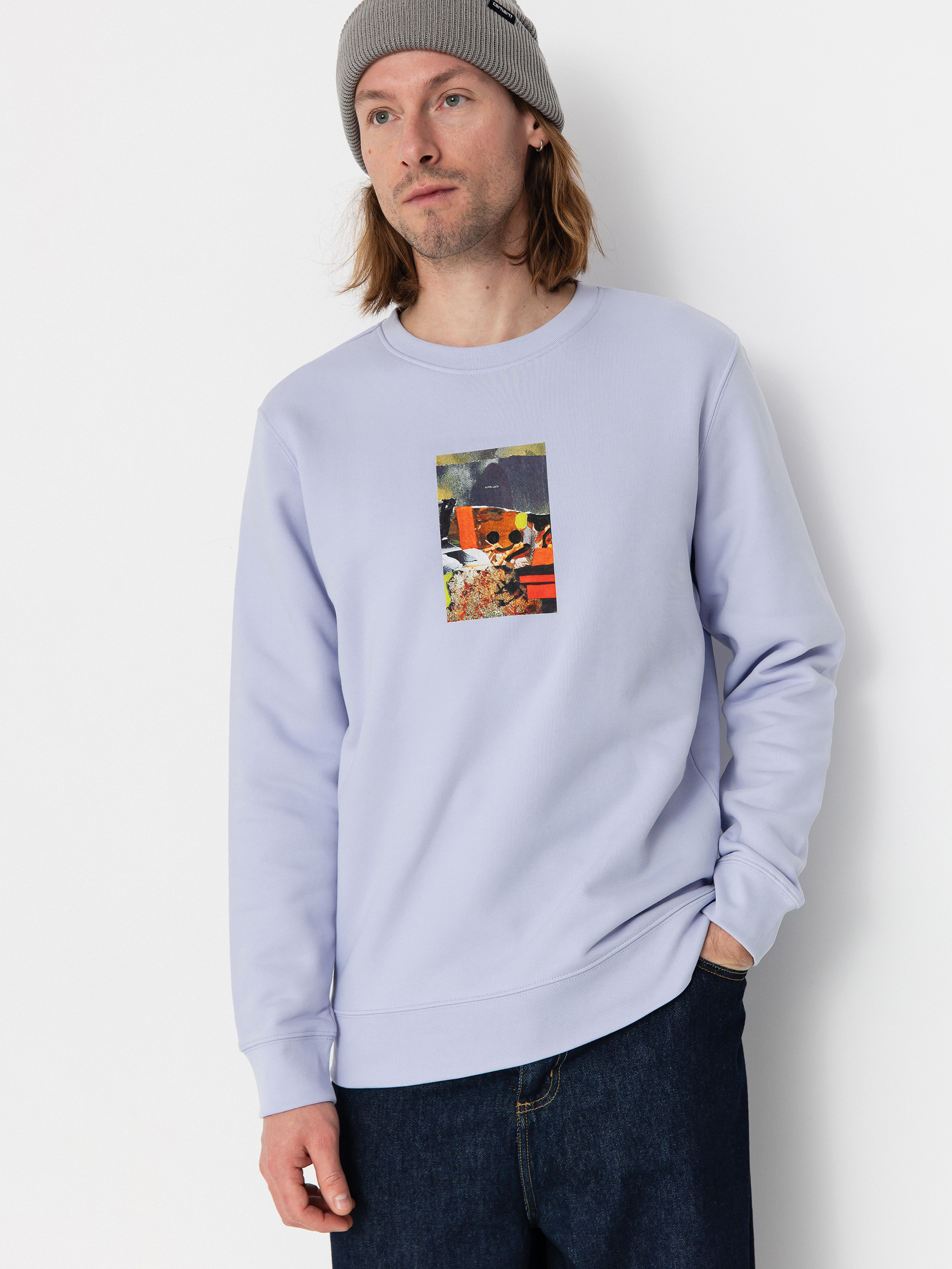 Hanorac Poetic Collective Good Luck Crewneck (purple)