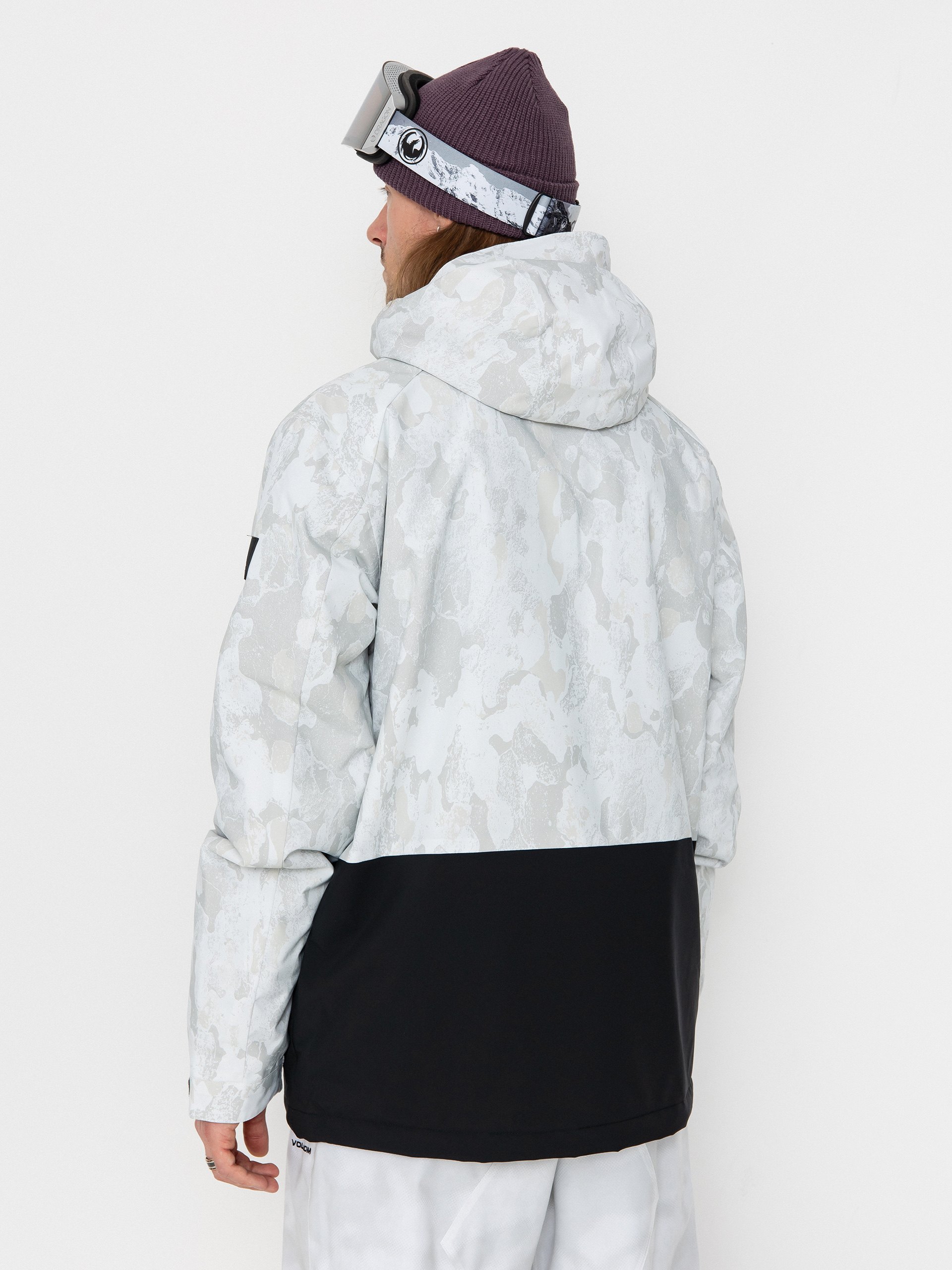 Pentru bărbați Geacă de snowboard Quiksilver Mission Printed Block (nature zoom birch)