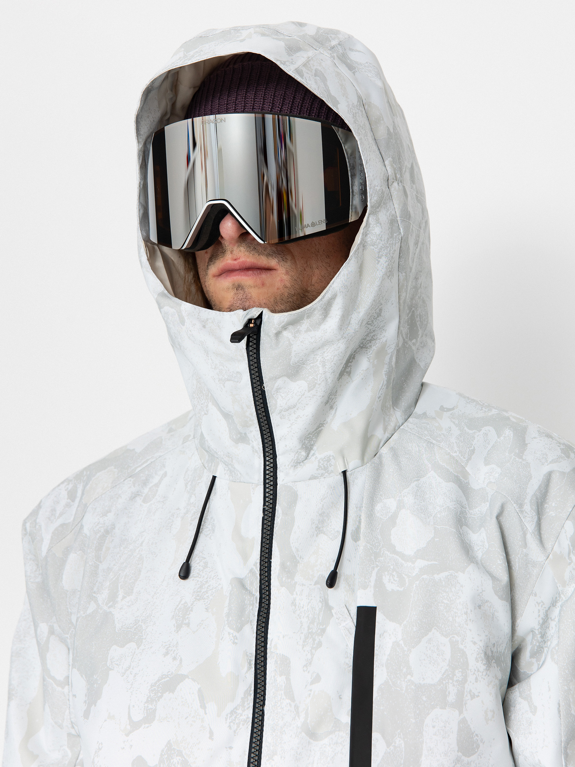 Pentru bărbați Geacă de snowboard Quiksilver Mission Printed Block (nature zoom birch)