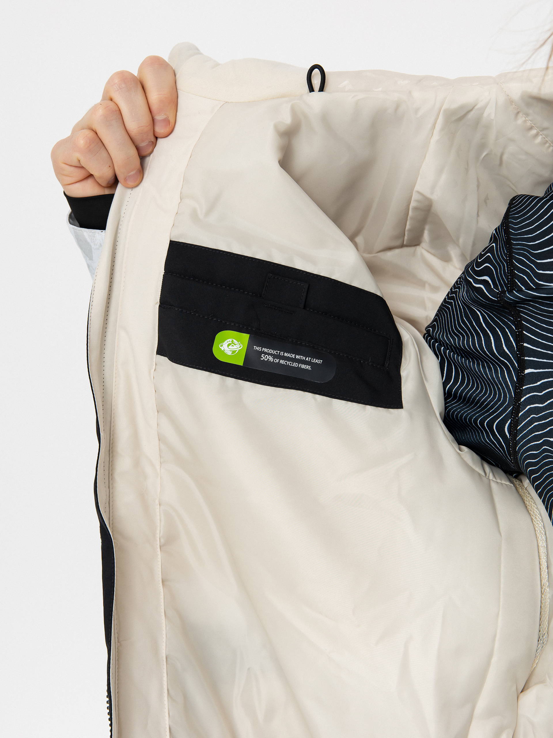 Pentru bărbați Geacă de snowboard Quiksilver Mission Printed Block (nature zoom birch)