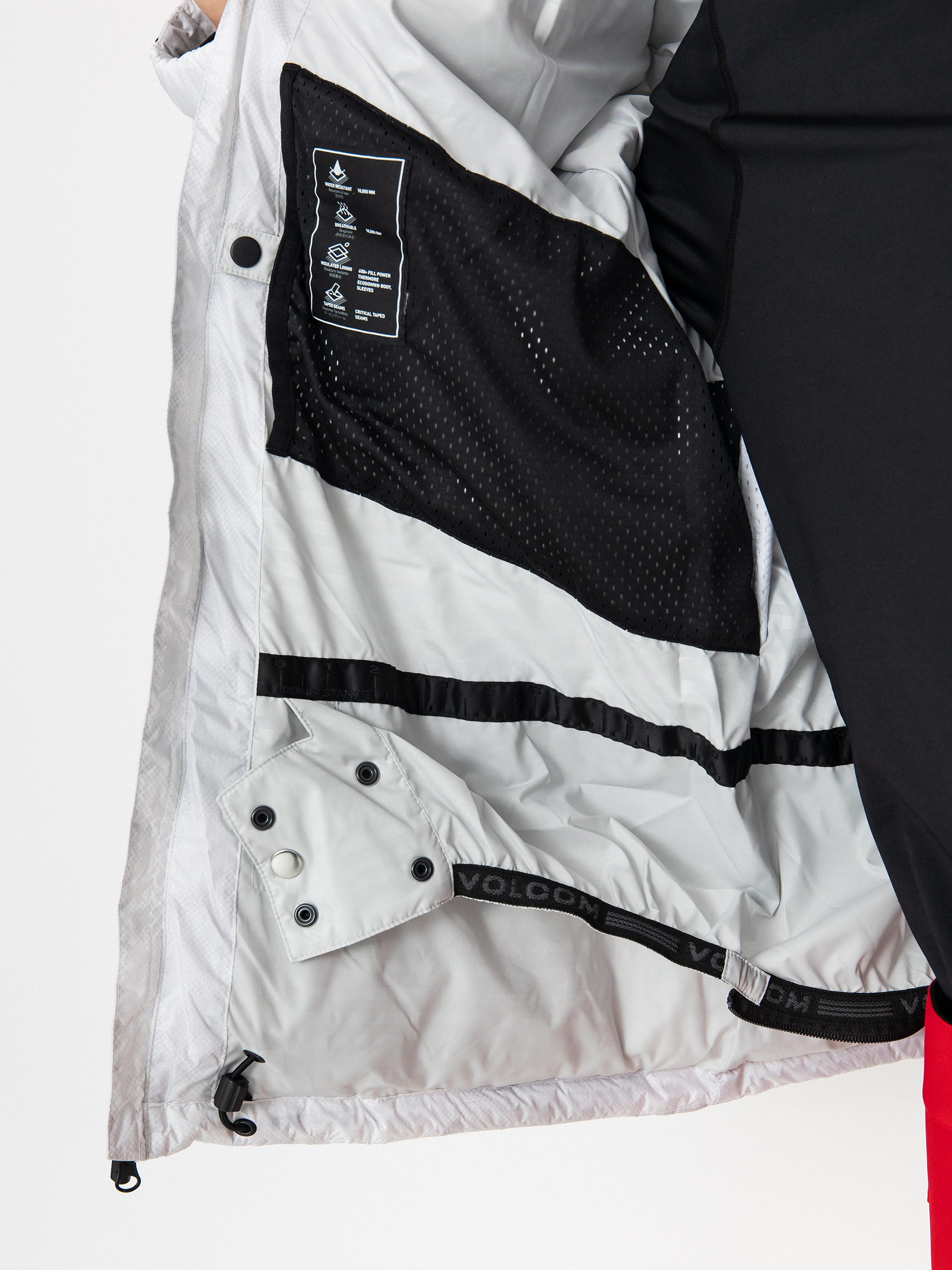 Pentru bărbați Geacă de snowboard Volcom Sew Down (white camo)